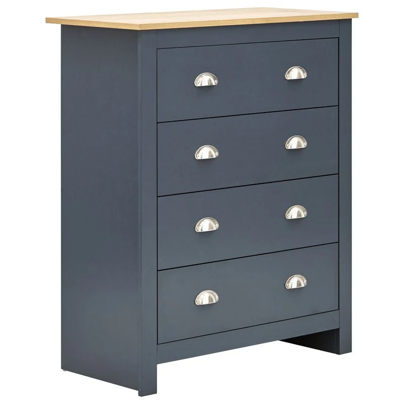 Lancaster 3 Piece Bedroom Furniture Set Blue - Image 3