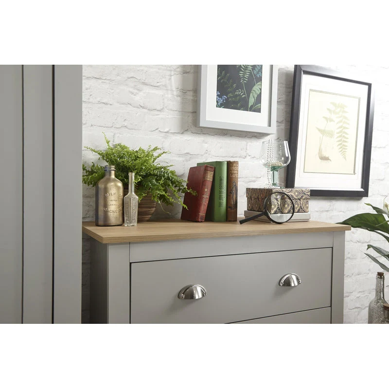 Lancaster 4 Piece Bedroom Furniture Set Grey - Image 5