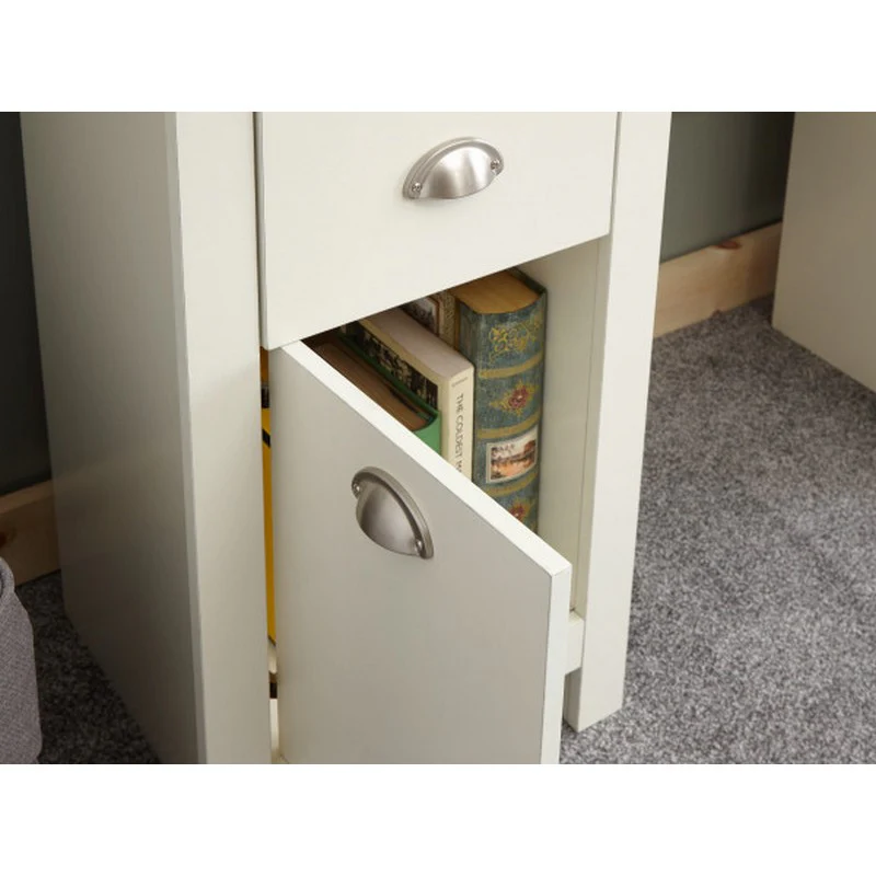 Lancaster Desk Cream 4 Drawers 1 Door - Image 6
