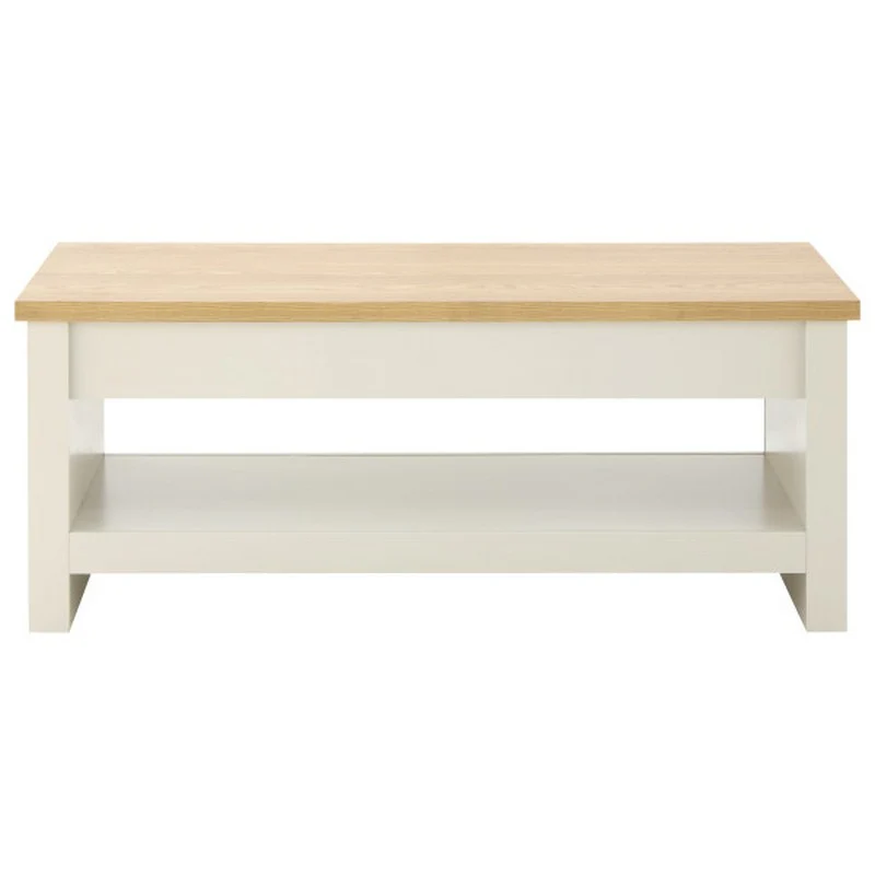 Lancaster Extending Coffee Table Cream 1 Shelf 105cm - Image 10
