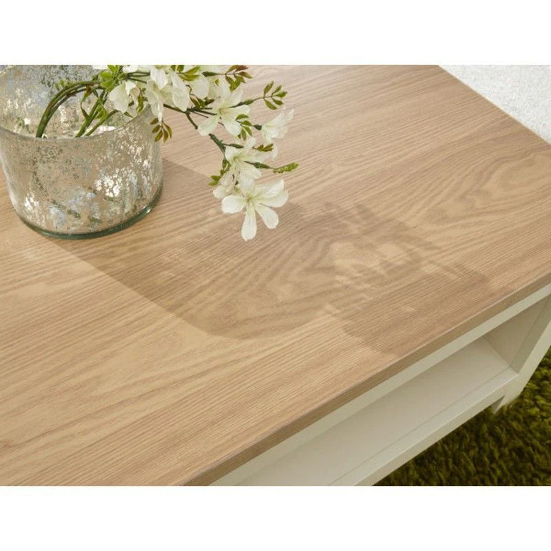 Lancaster Extending Coffee Table Cream 1 Shelf 105cm - Image 4