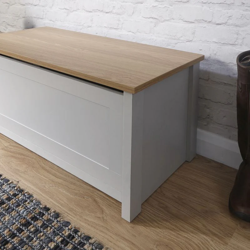 Lancaster Ottoman Wood Grey 1 Door - Image 2