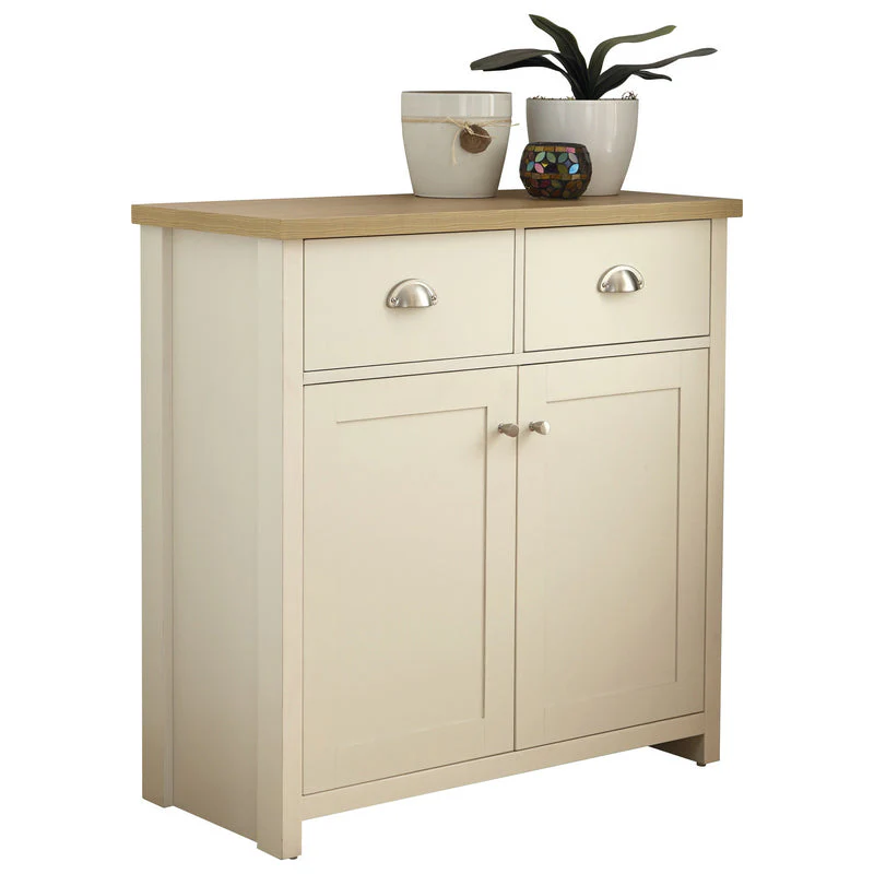 Lancaster Sideboard Cream 2 Doors 2 Drawers - Image 3