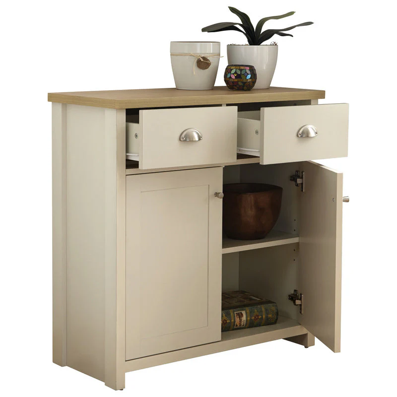 Lancaster Sideboard Cream 2 Doors 2 Drawers - Image 4