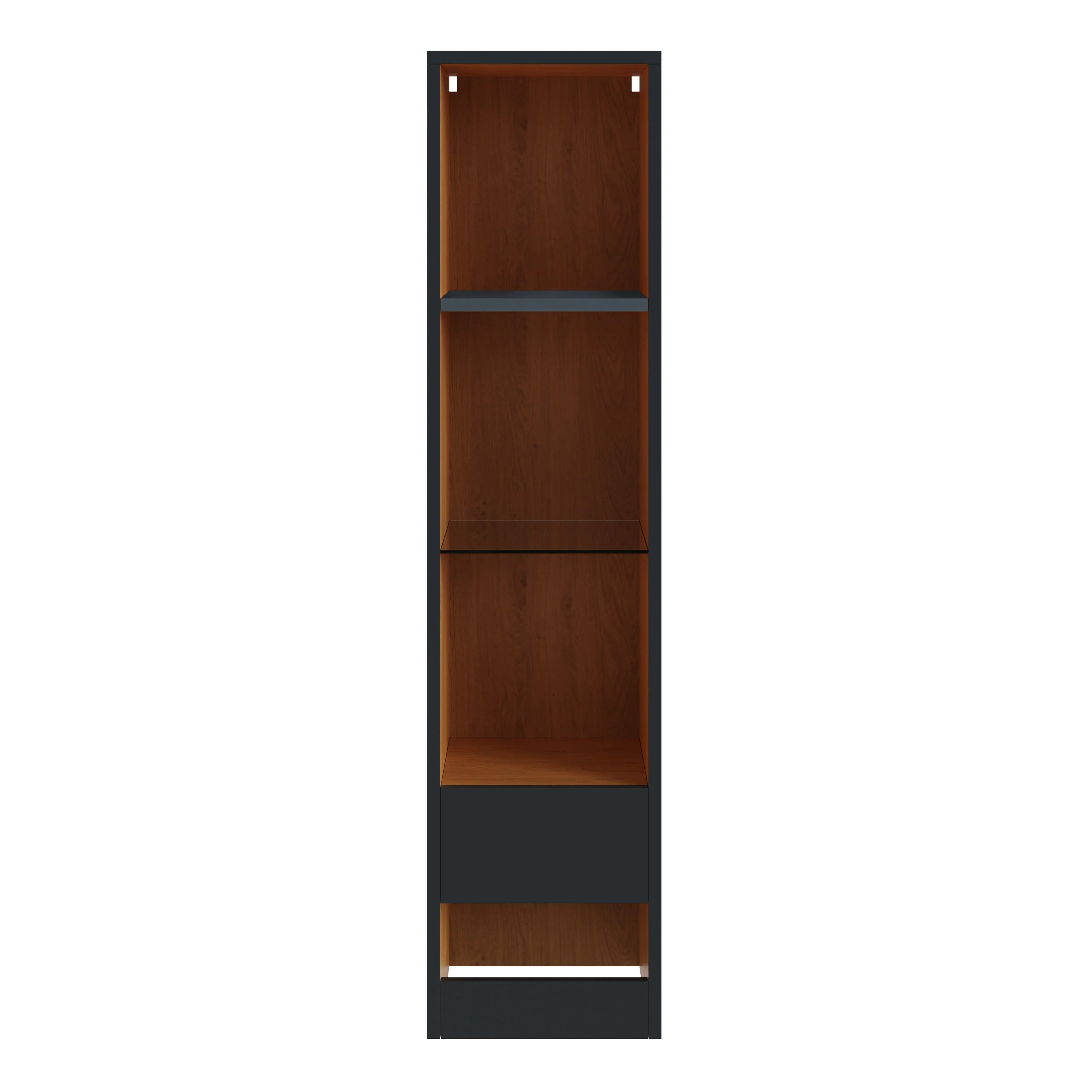 Leon Tall Shelving unit Grey 4 Shelves - Image 2