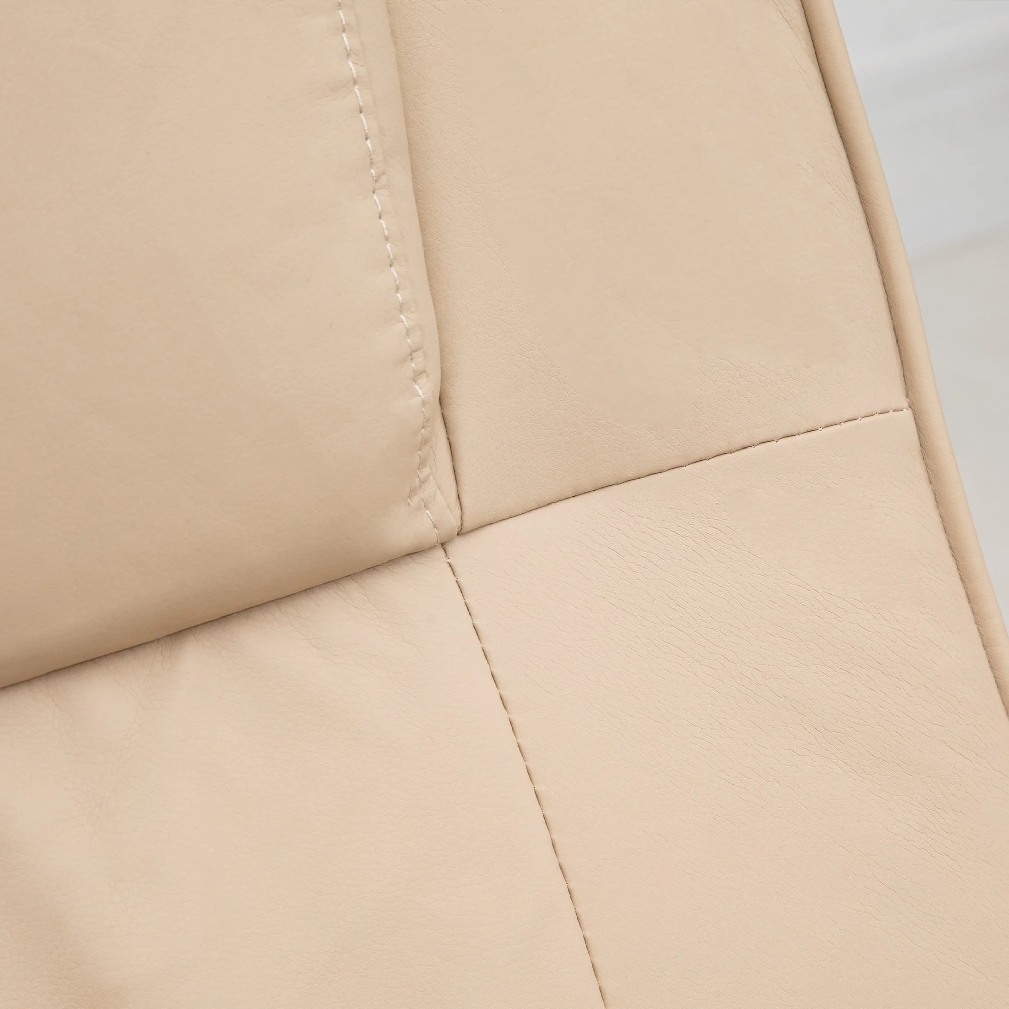Manual Sofa Reclining Armchair PU Leather Massage Recliner Chair and Ottoman - Image 9