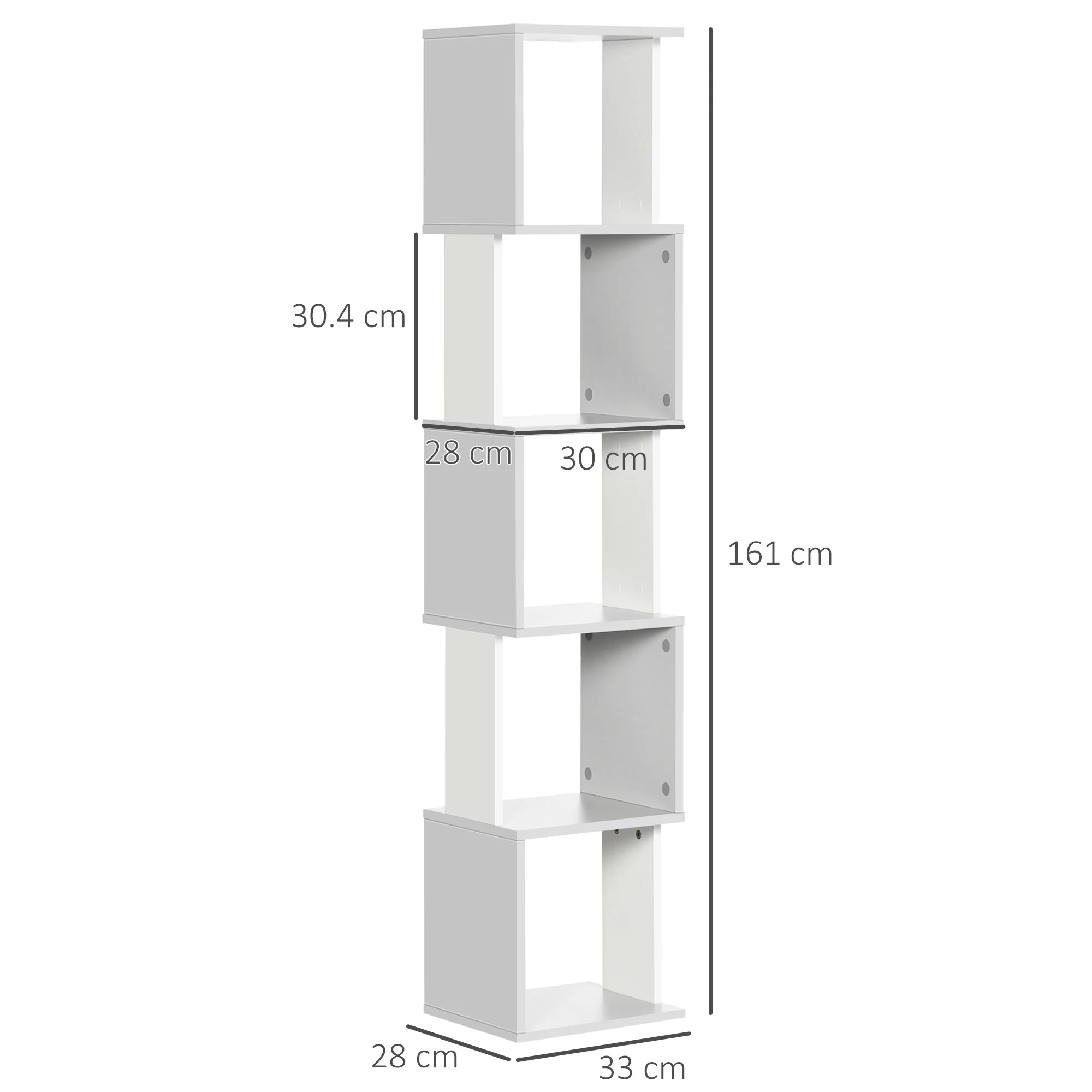 Modern 5-Tier Bookshelf - Image 3