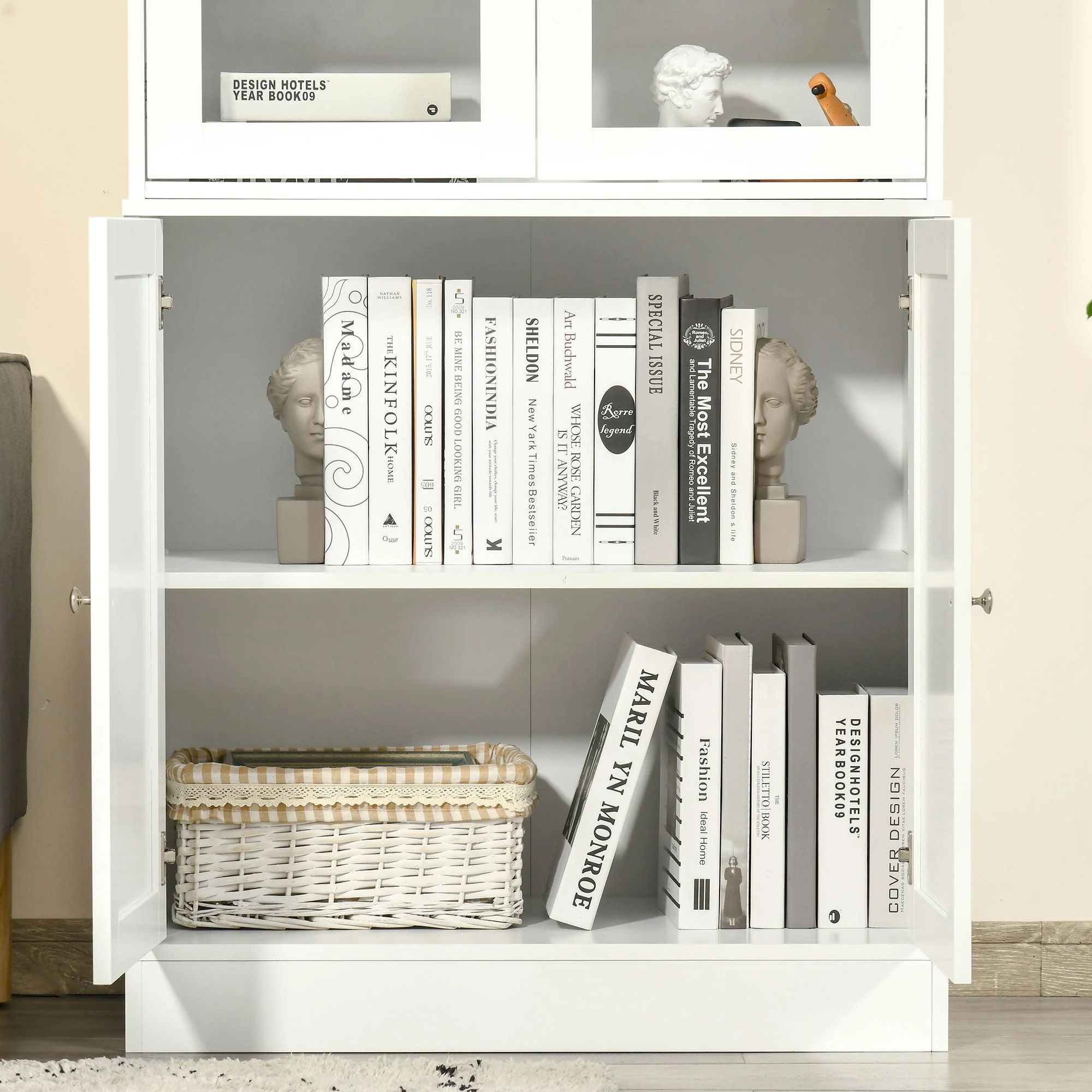 Modern Bookcase with Doors - Image 8