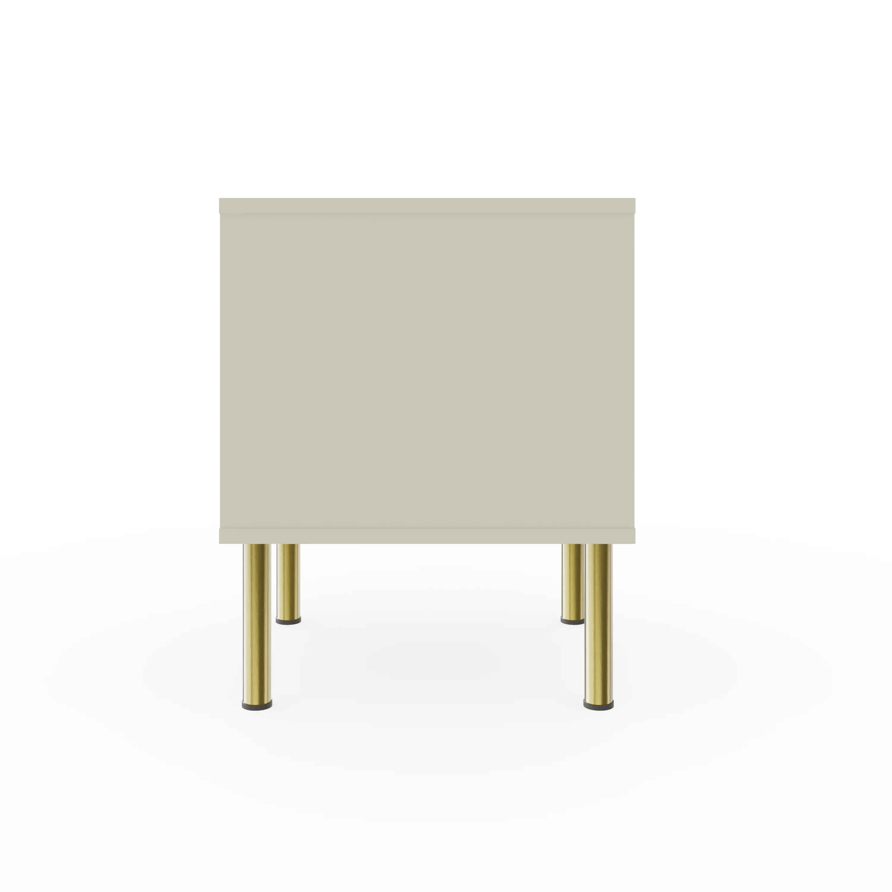 Nervata Side Table White & Gold 1 Shelf 1 Drawer - Image 4