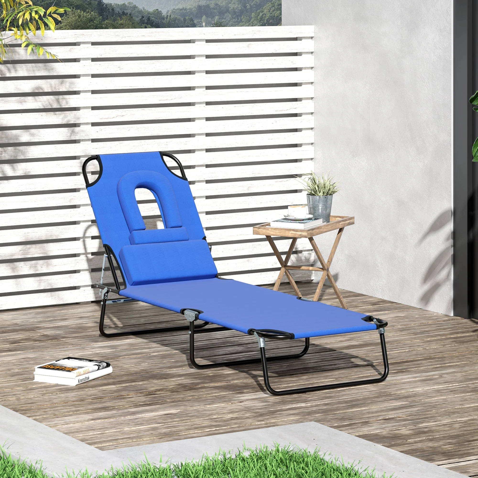 Outdoor Foldable Sun Lounger - Image 7