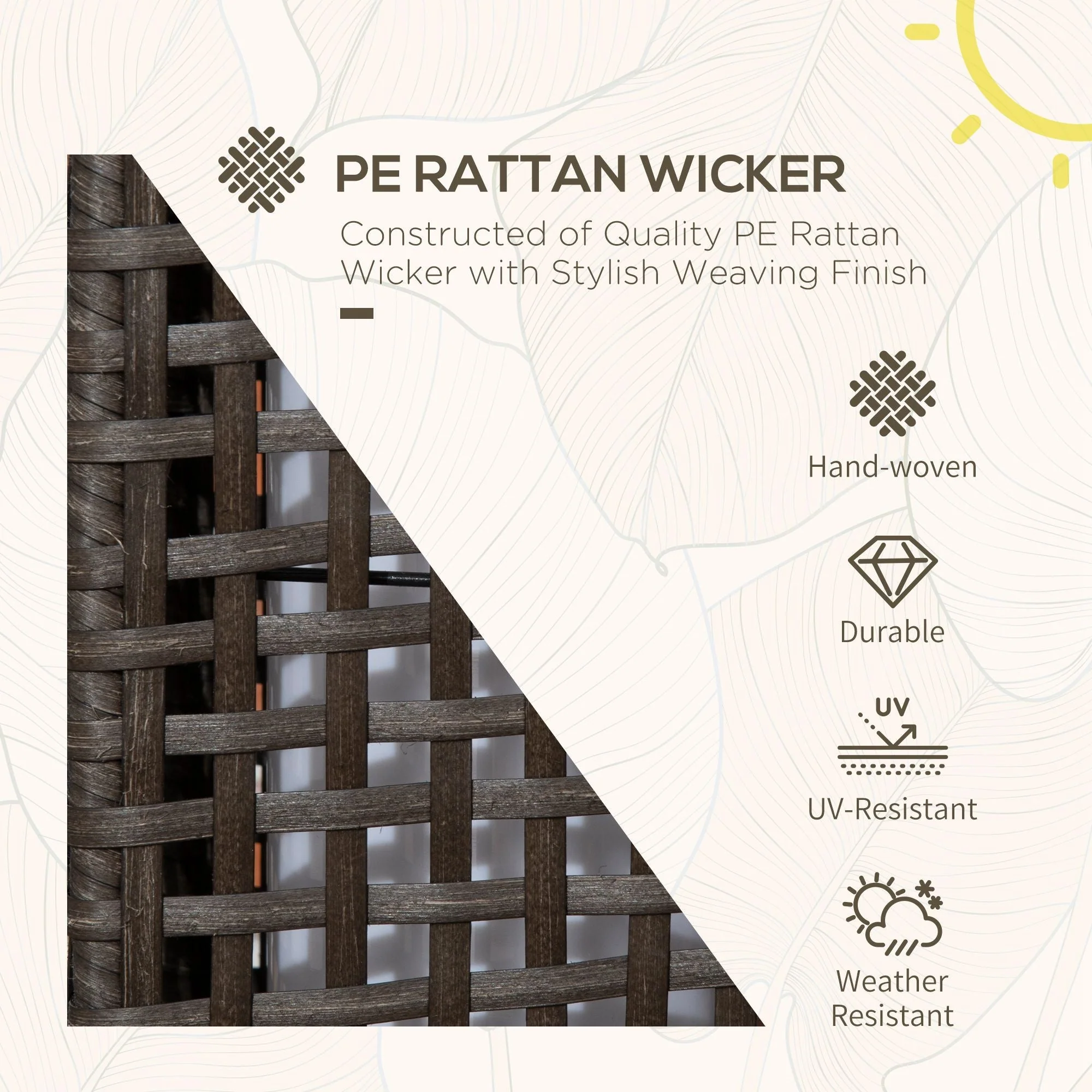 Outdoor Rattan Solar Lantern - Image 4