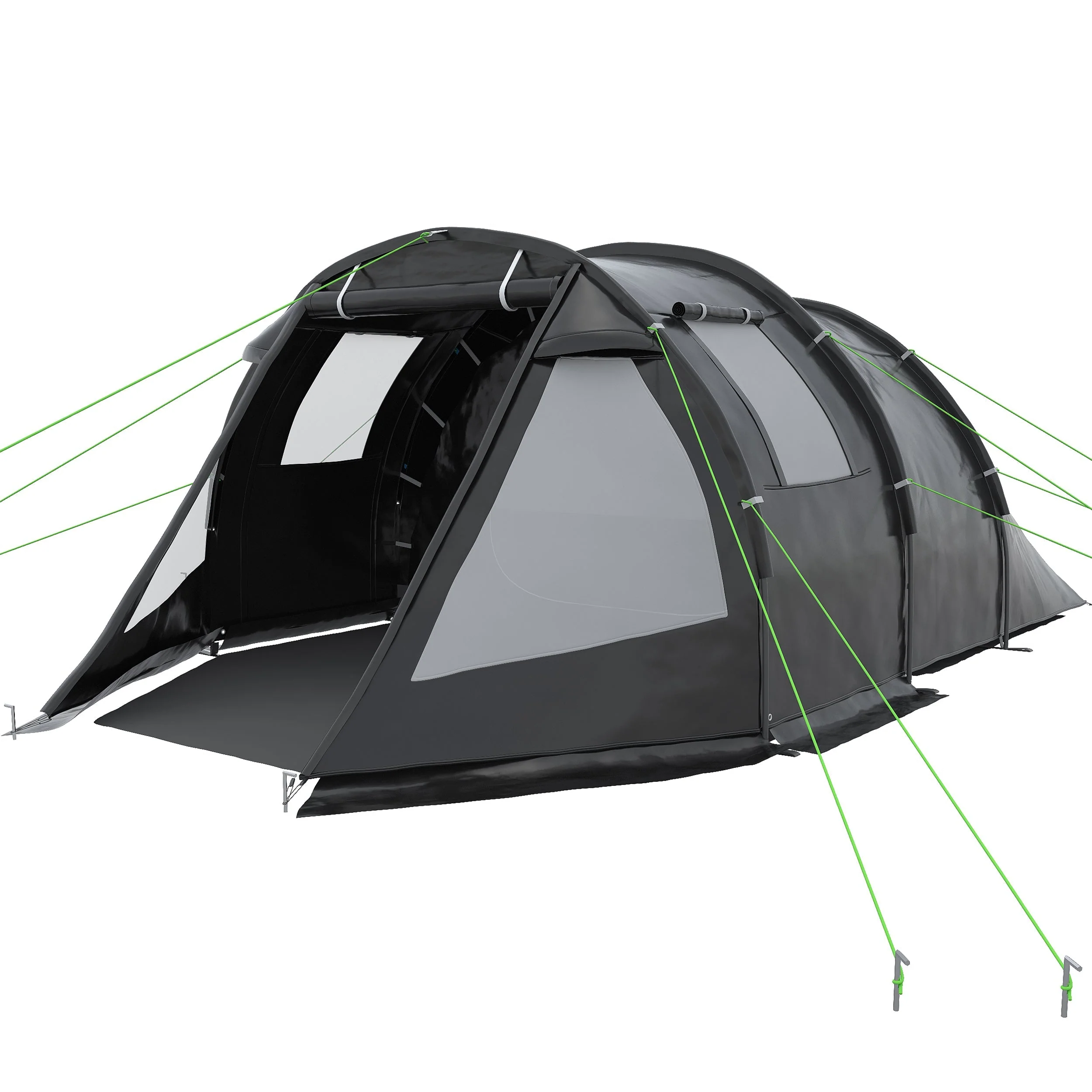 Outsunny 3-4 Man Tunnel Tent - Image 5