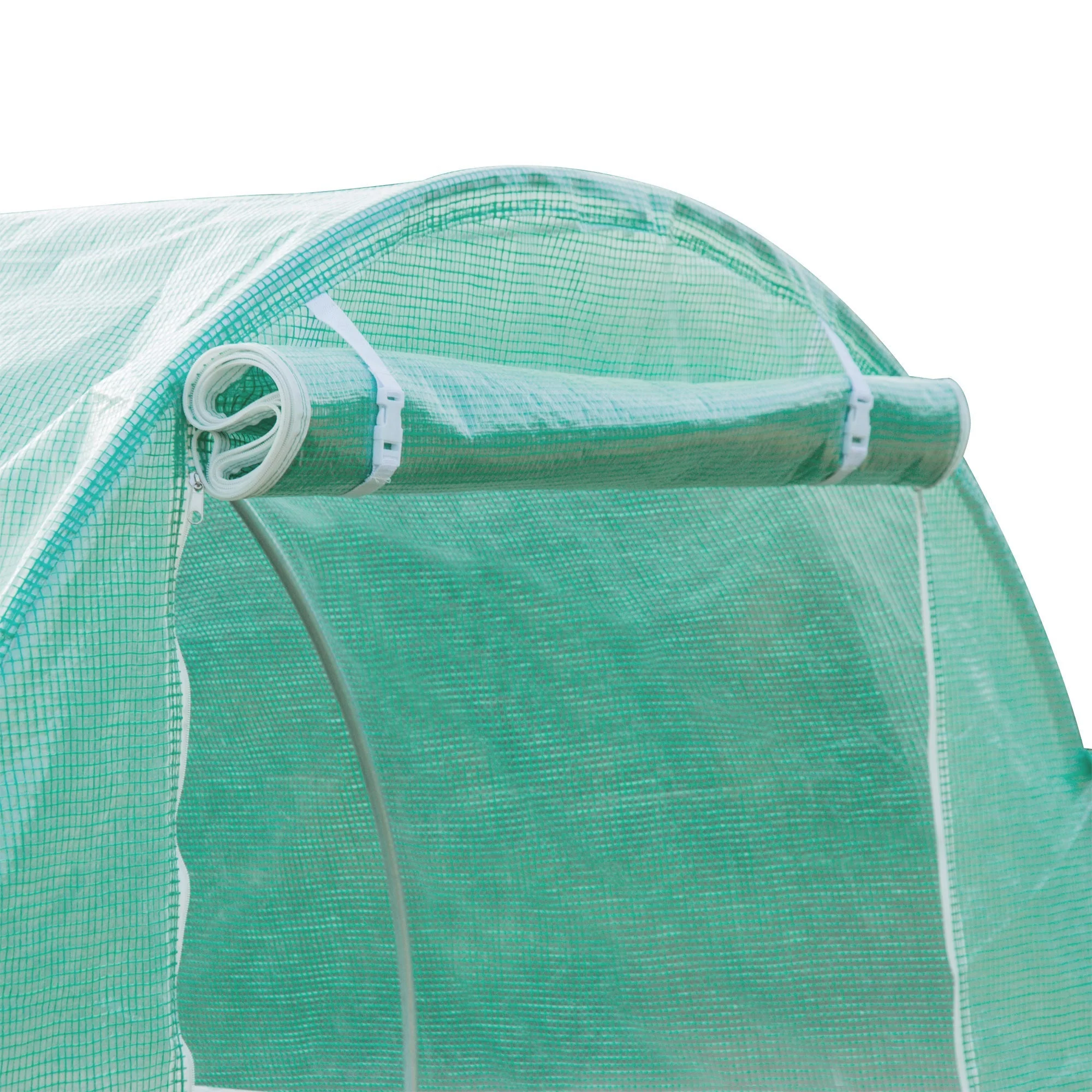 Outsunny 6 X 3 X 2M Greenhouse Replacement Cover Only Winter Garden Plant Pe Cover For Tunnel Walk-In Greenhouse With Roll-Up Windows Door Outdoor - Image 8