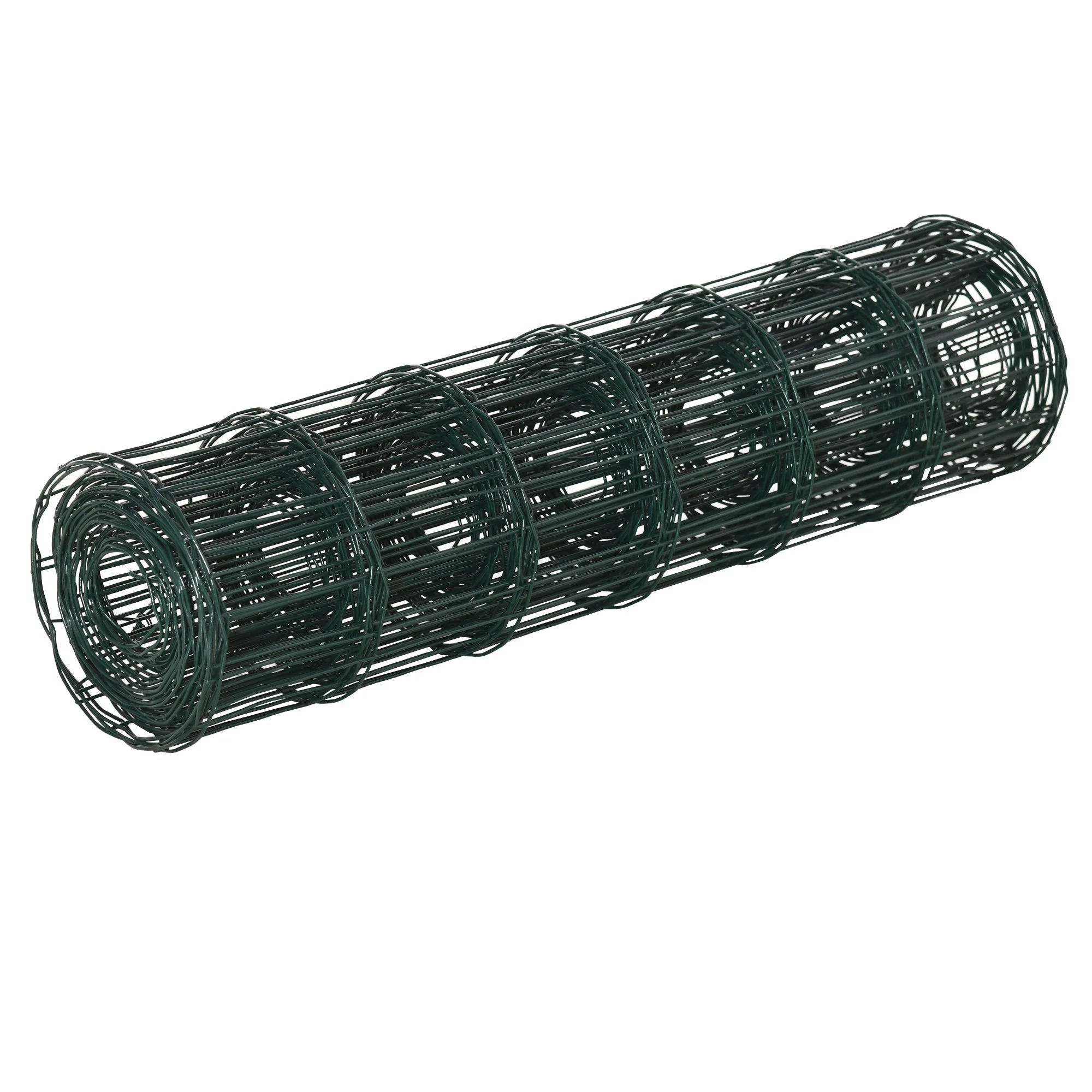 PawHut 0.6M x 10M Chicken Wire Mesh Roll Rabbit Poultry Animal Fence PVC Coated Steel Metal Garden Netting Fencing - Image 8