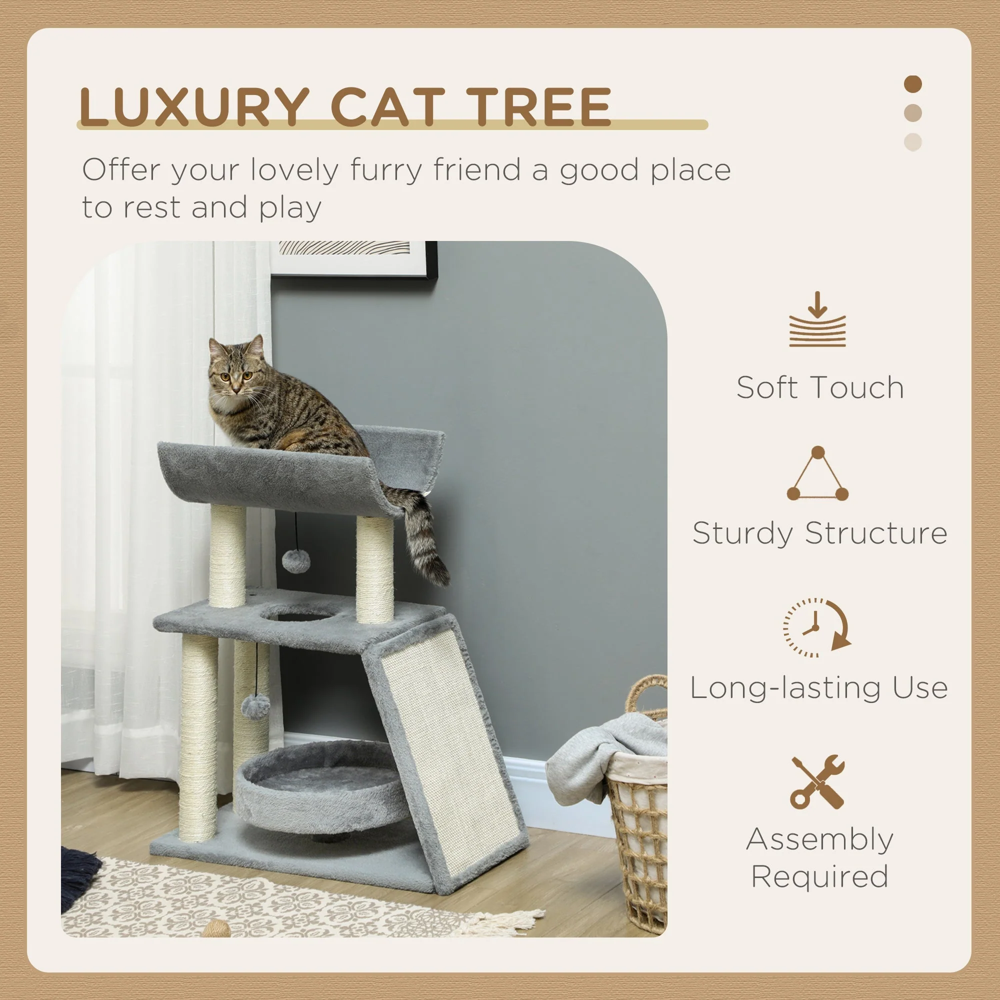 PawHut Cat Tree - Image 5