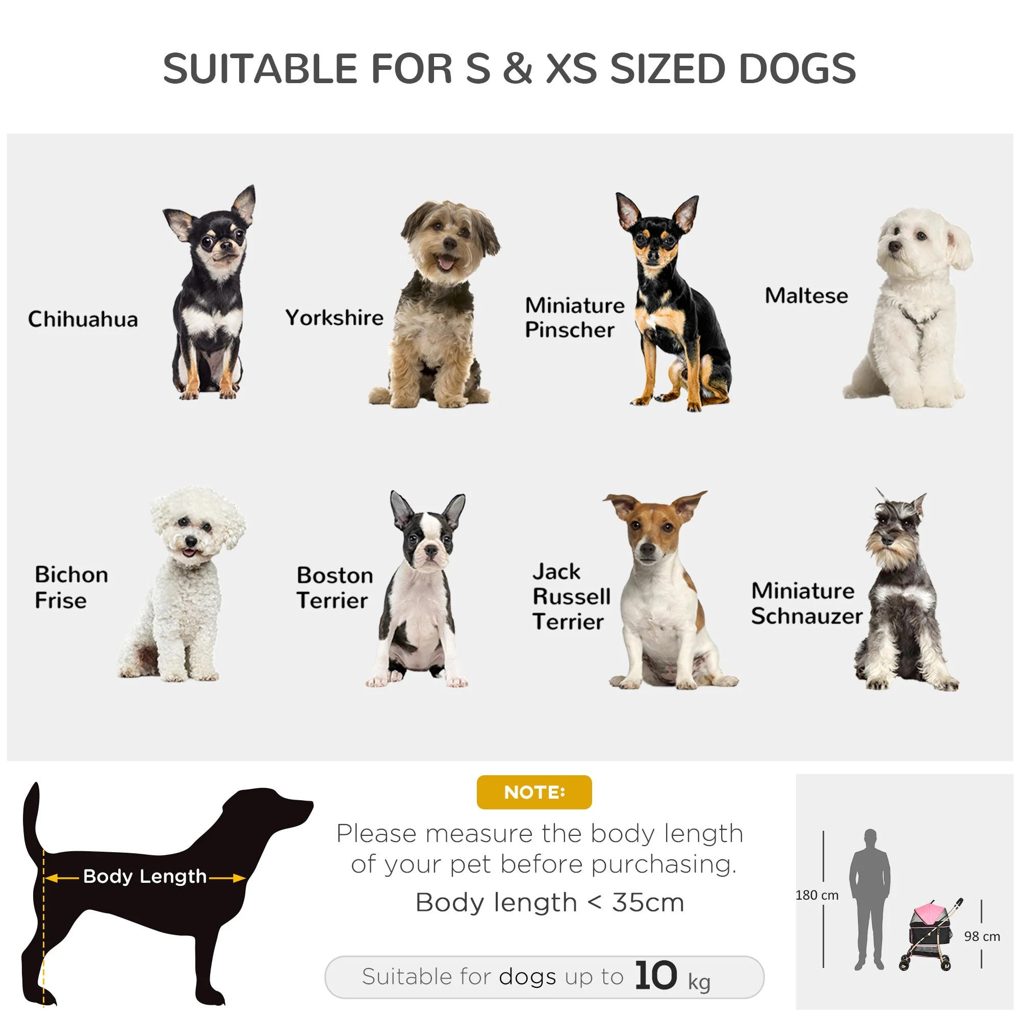 PawHut Detachable Pet Stroller - Image 5