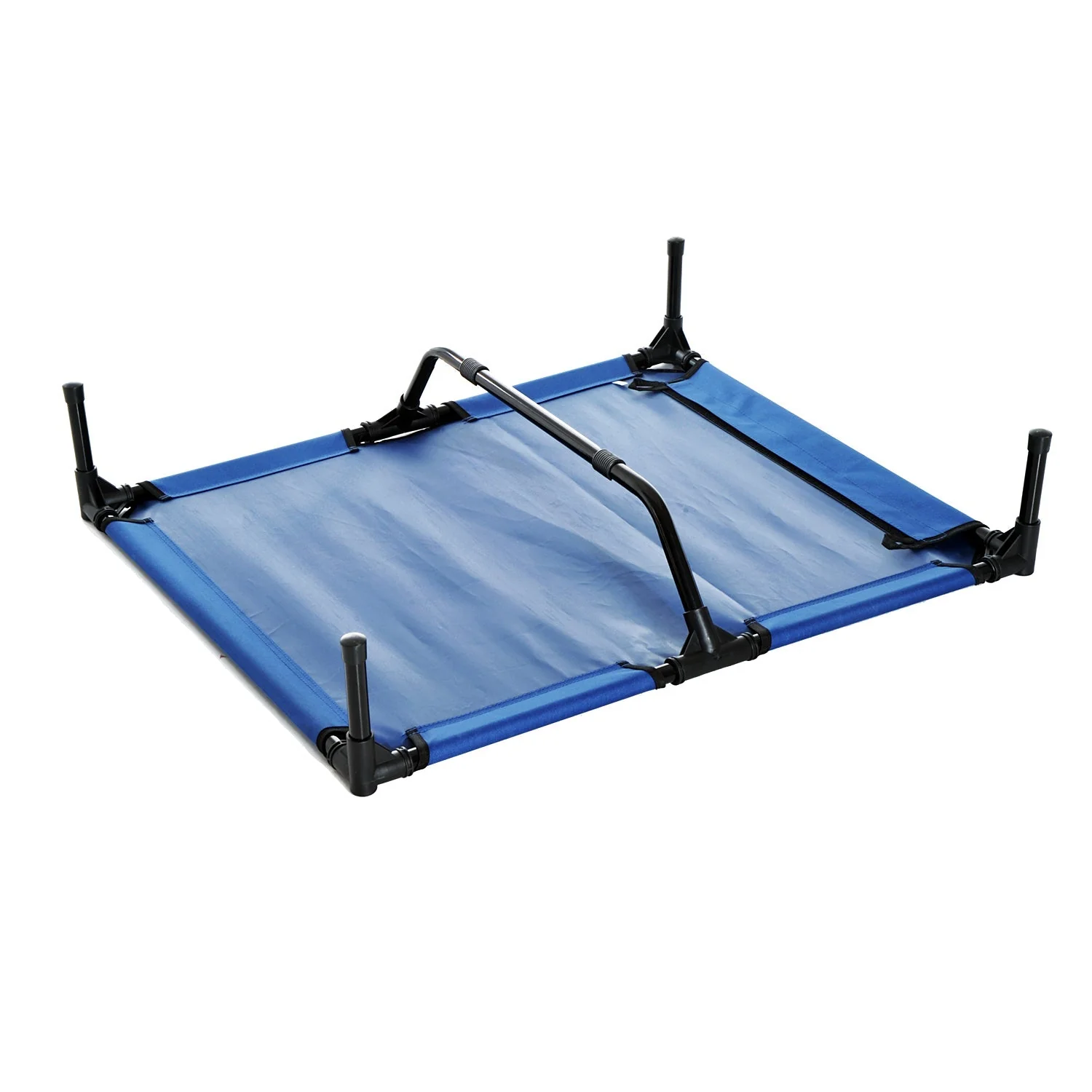 Pawhut Large Dogs Portable Elevated Fabric Bed For Camping Outdoors Blue - Image 5
