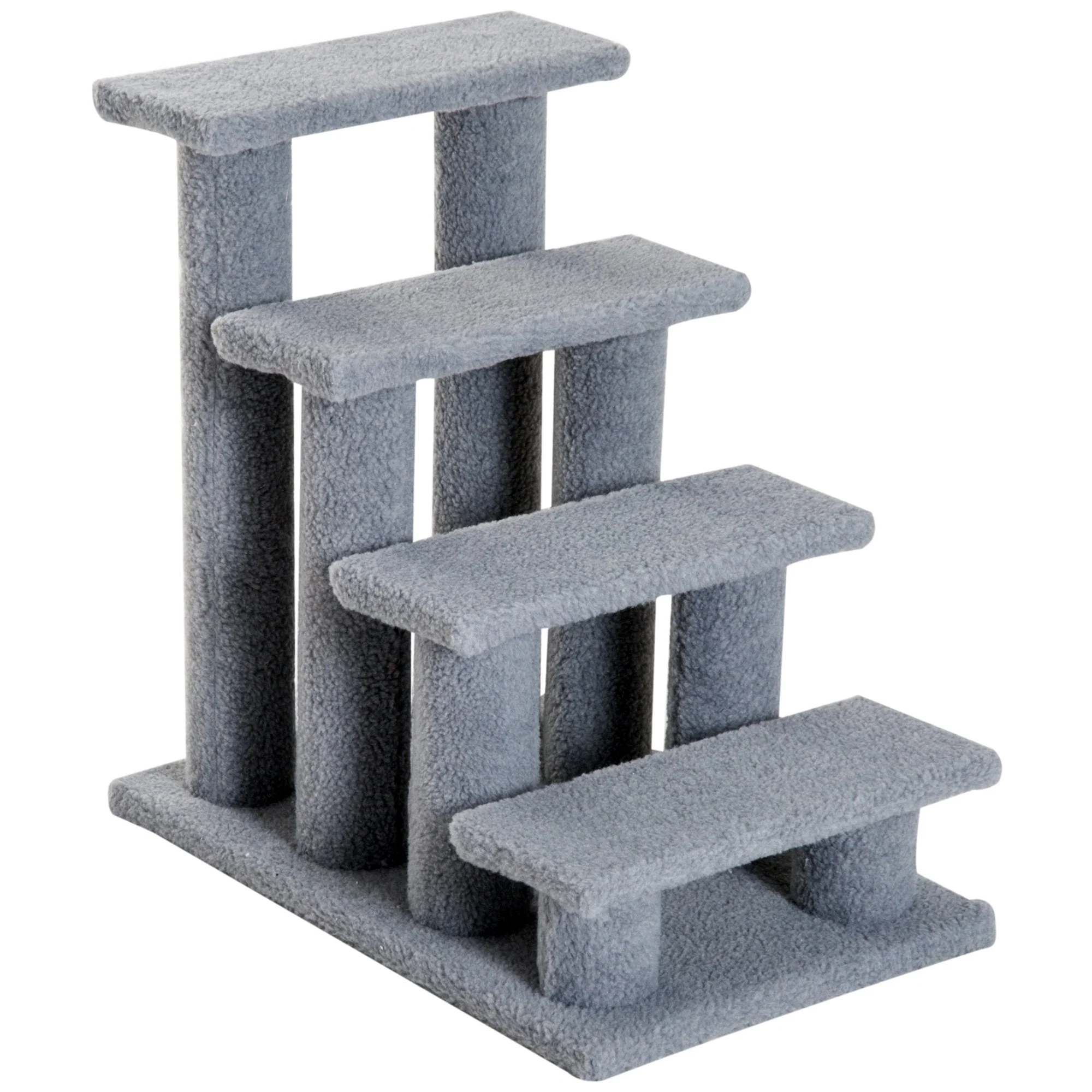 PawHut Pet Ramp Stairs Cat Tree Ladder Safety Steps Climbing Frame - Image 3