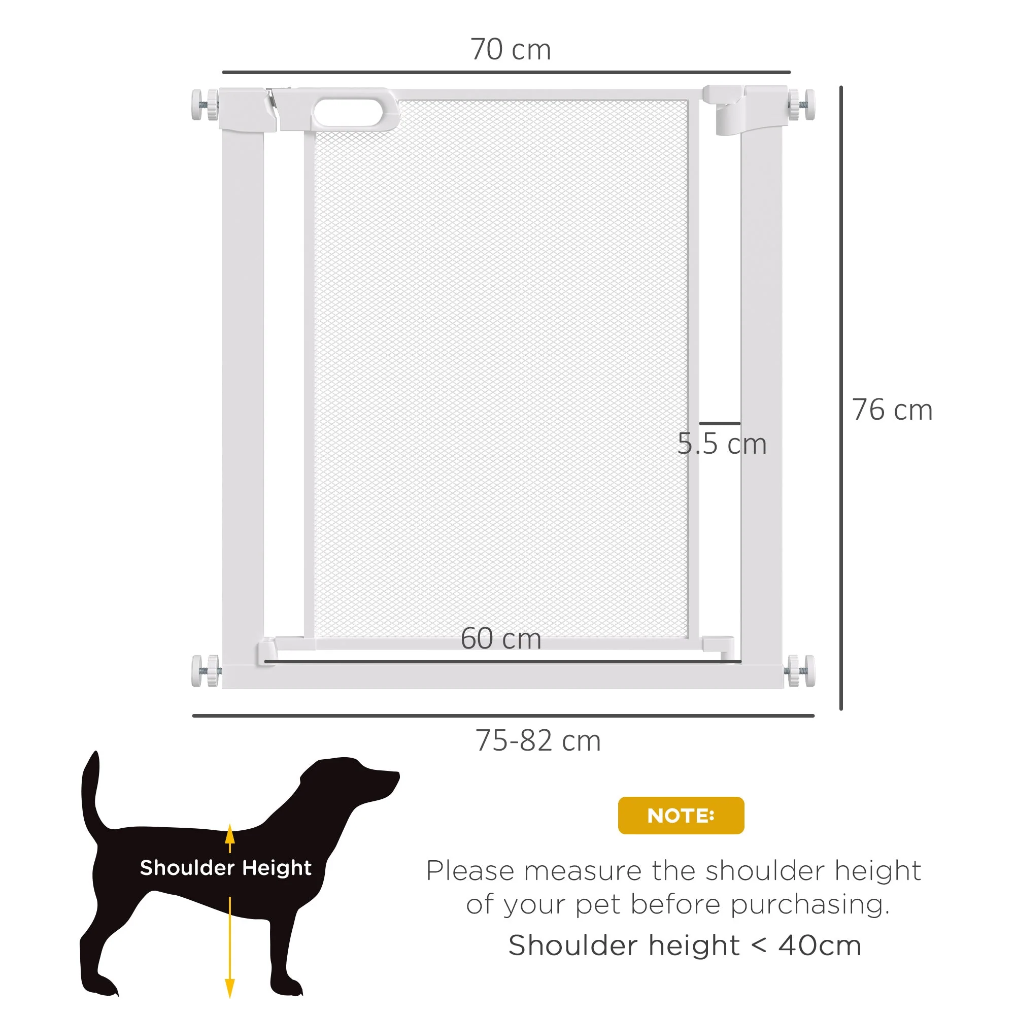 PawHut Pet Safety Gate - Image 5