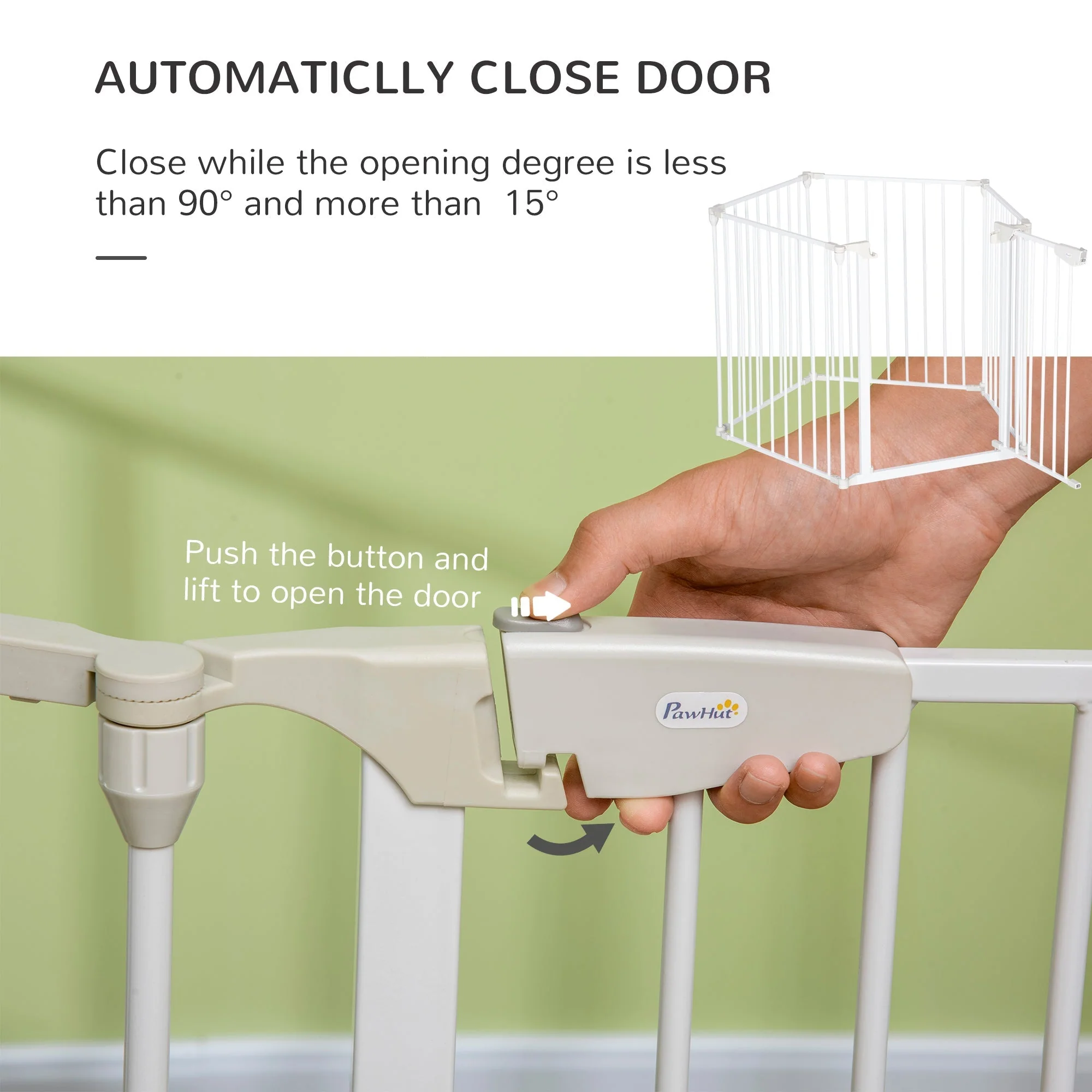 PawHut Pet Safety Gate - Image 7