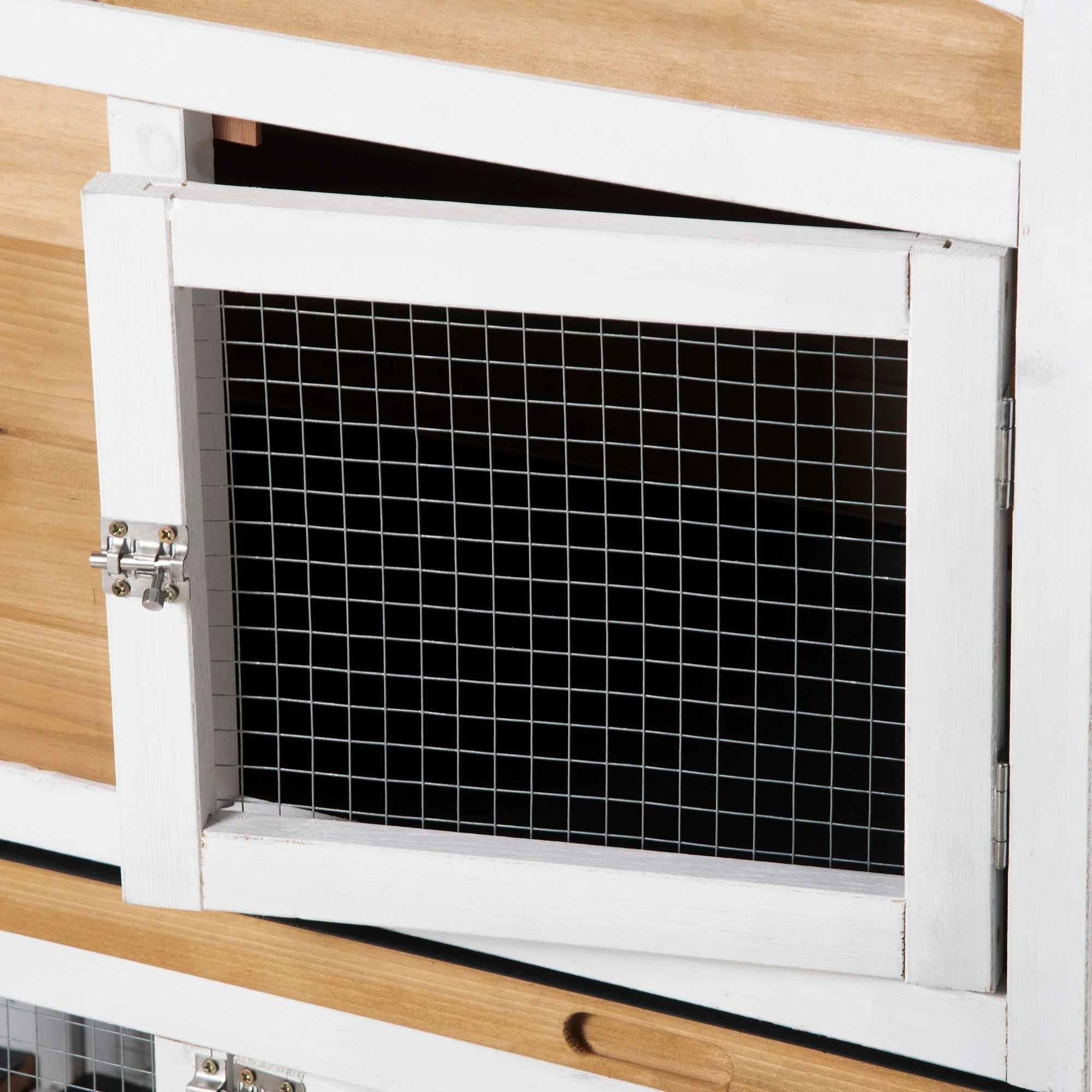 PawHut Rabbit Hutch Outdoor - Image 7
