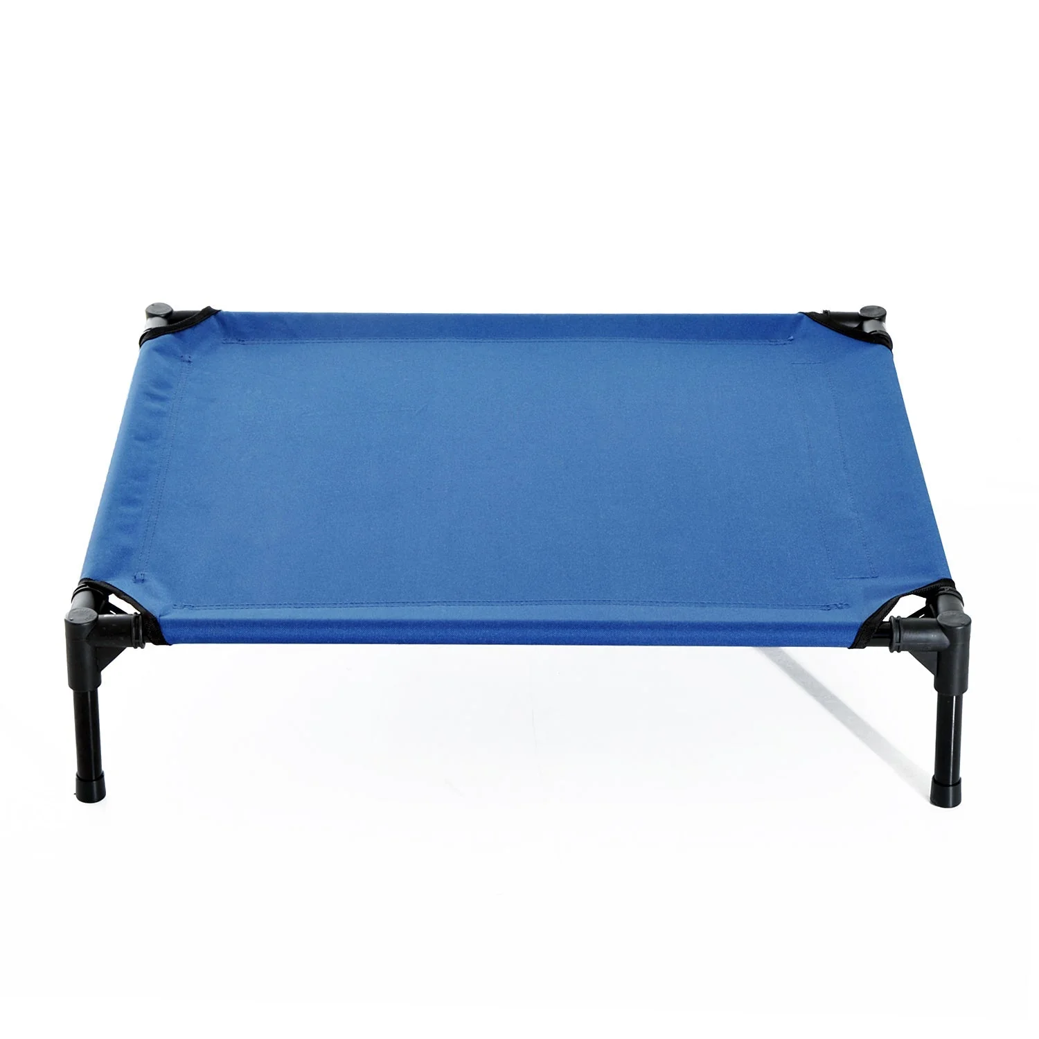 Pawhut Raised Dog Bed Cat Elevated Lifted Portable Camping With Metal Frame Blue (Medium) - Image 3