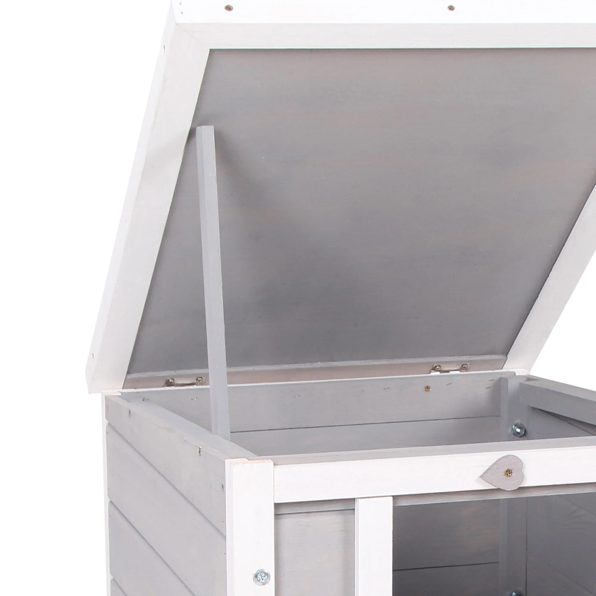 PawHut Wooden Rabbit Hutch Outdoor - Image 8
