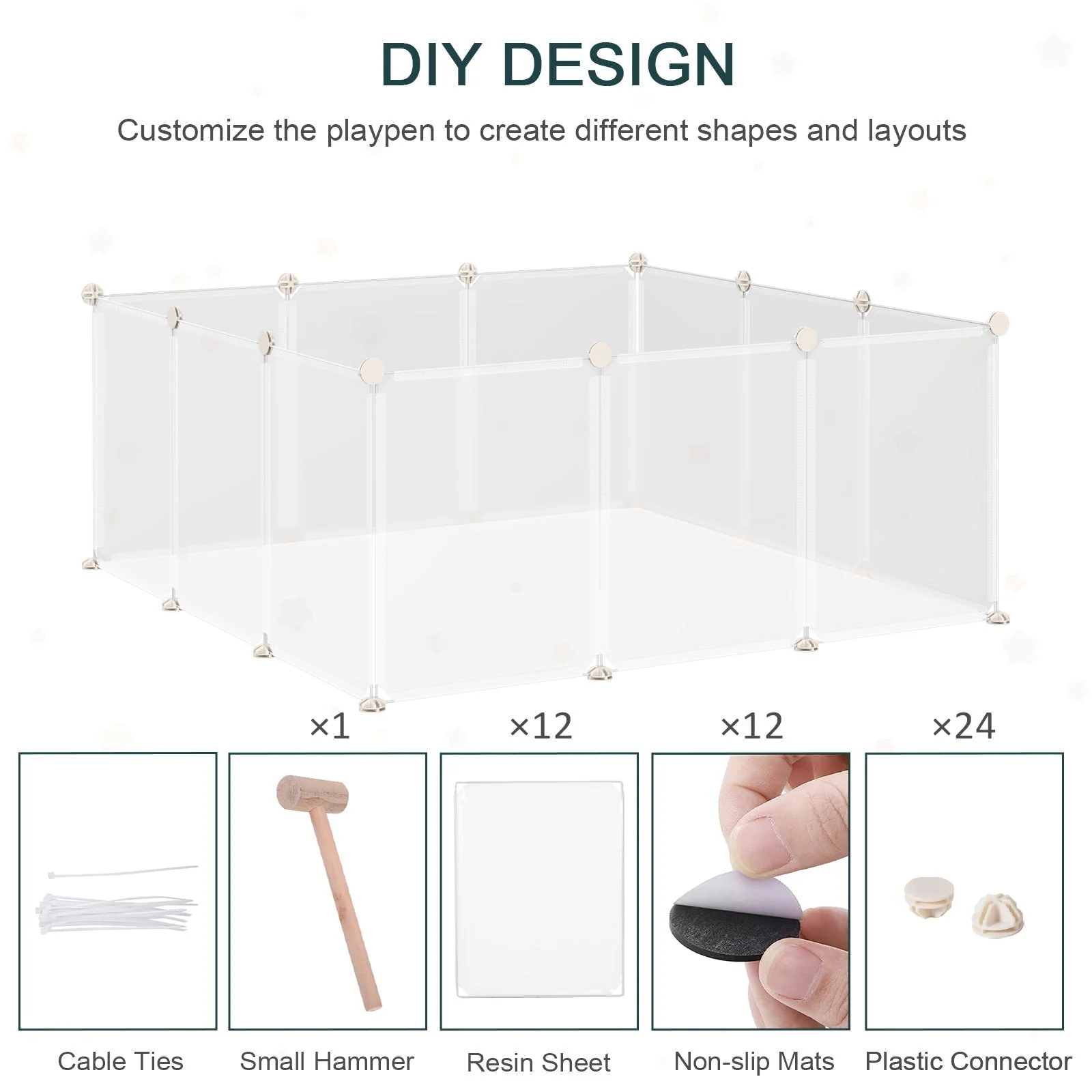 Portable Small Animal Playpen by Pawhut - Image 7