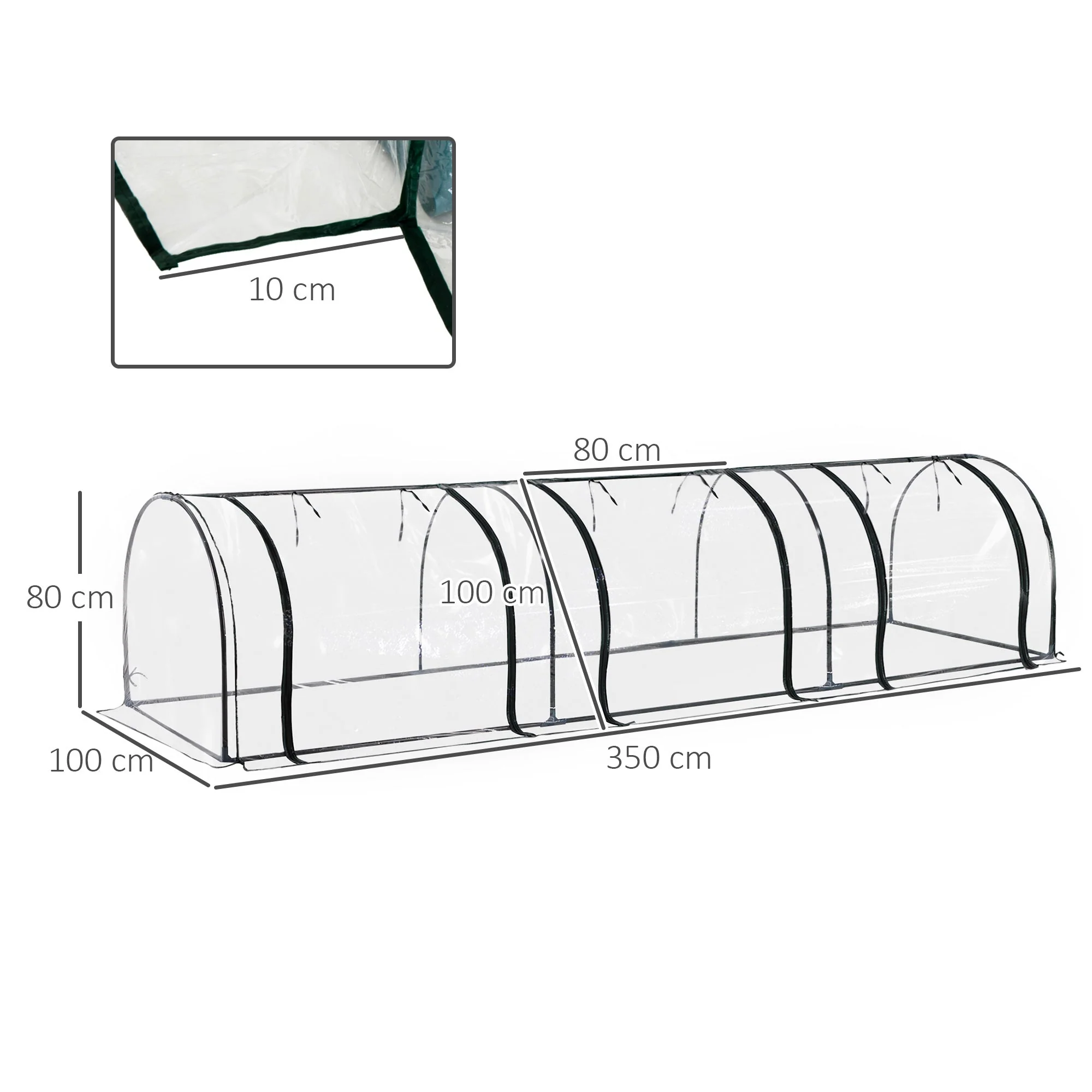 Portable Steel Frame Mini Greenhouse - Image 3