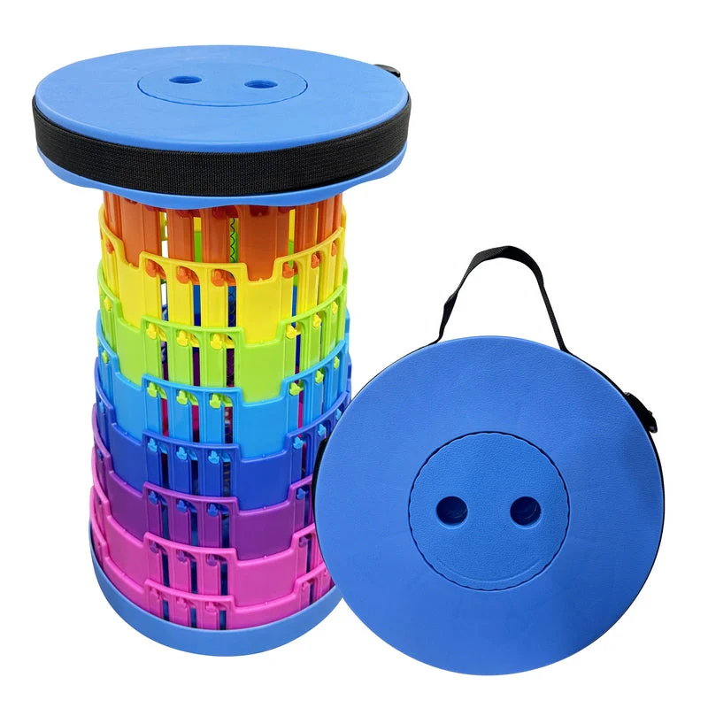 Portable Telescopic Stool 45cm Height - Rainbow - Image 3