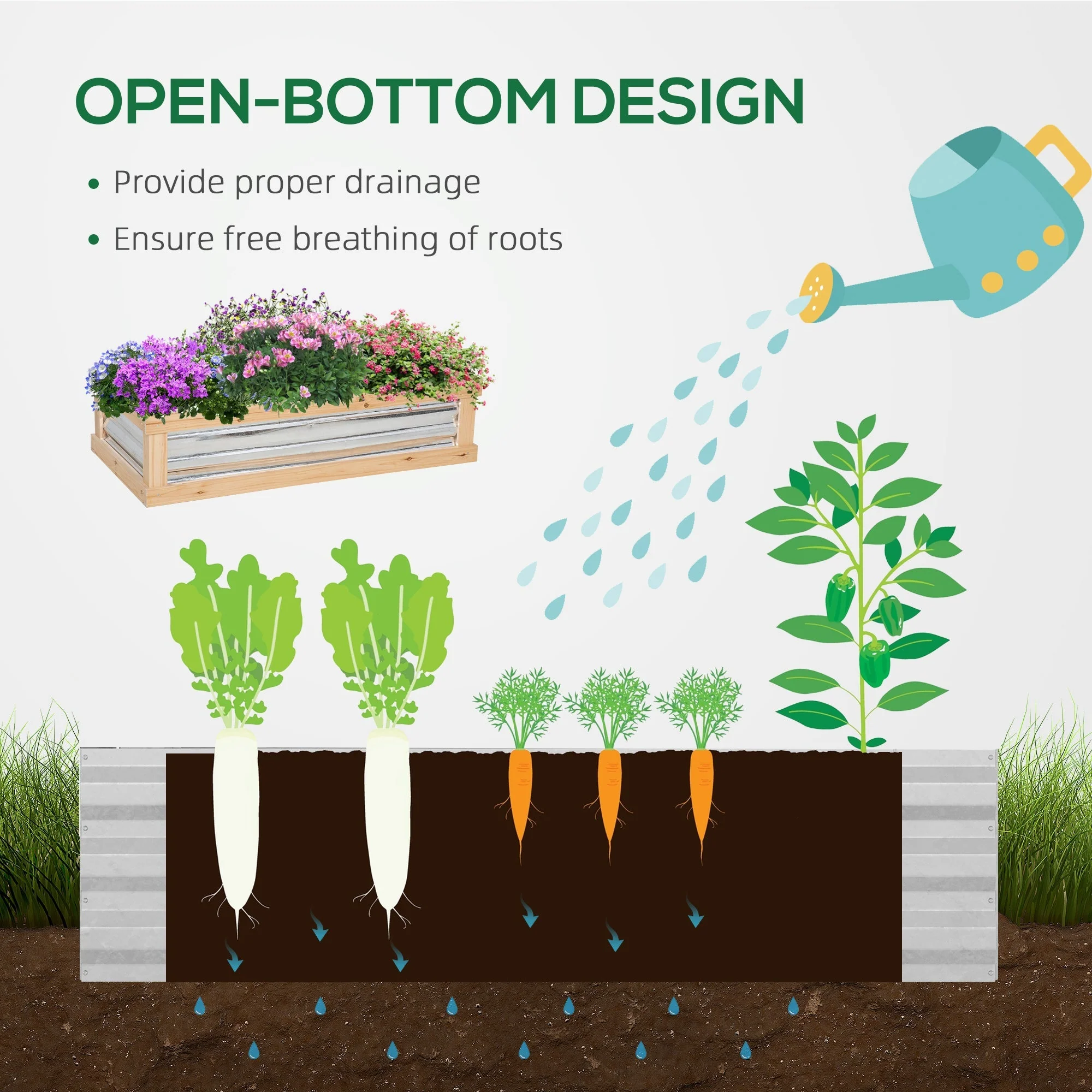 Raised Garden Bed with Greenhouse Top - Image 5