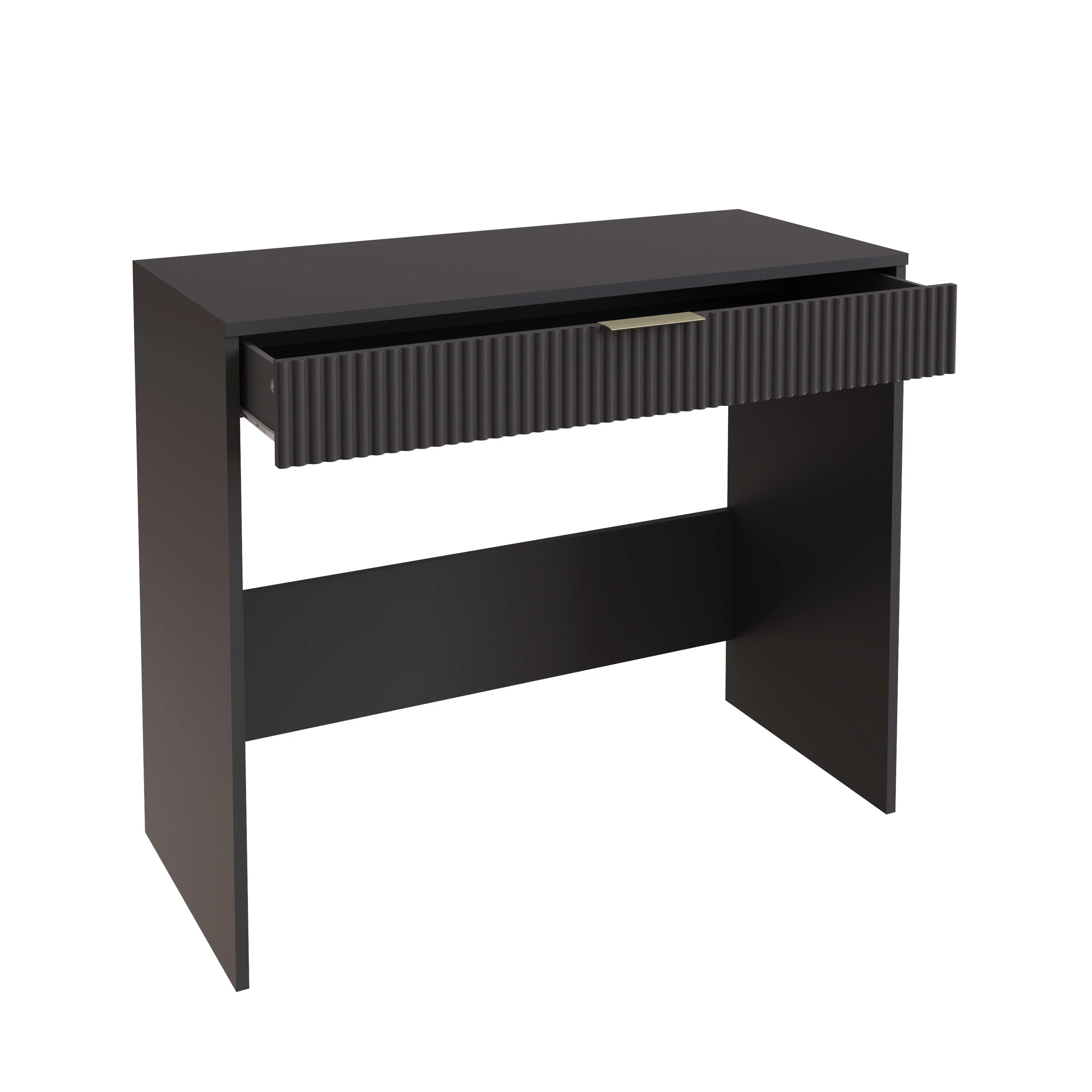 Rankin Desk Black 1 Drawer - Image 2