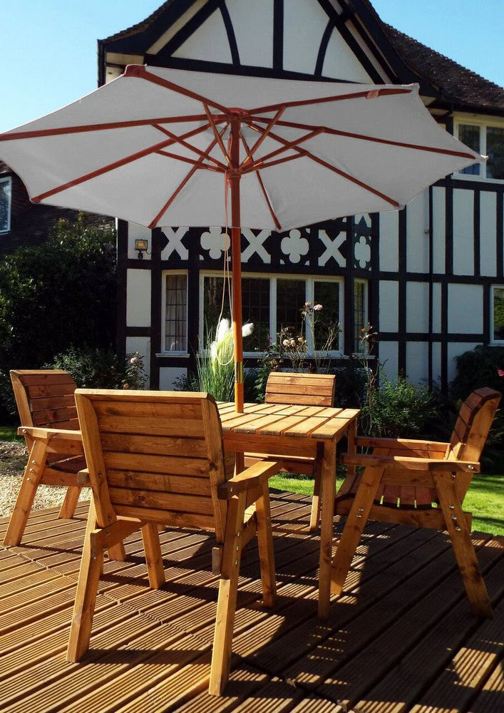 Scandinavian Redwood Garden Parasol by Charles Taylor - Image 3