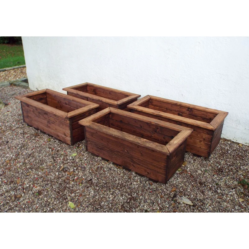 Scandinavian Redwood Garden Planter Set by Charles Taylor - Image 2