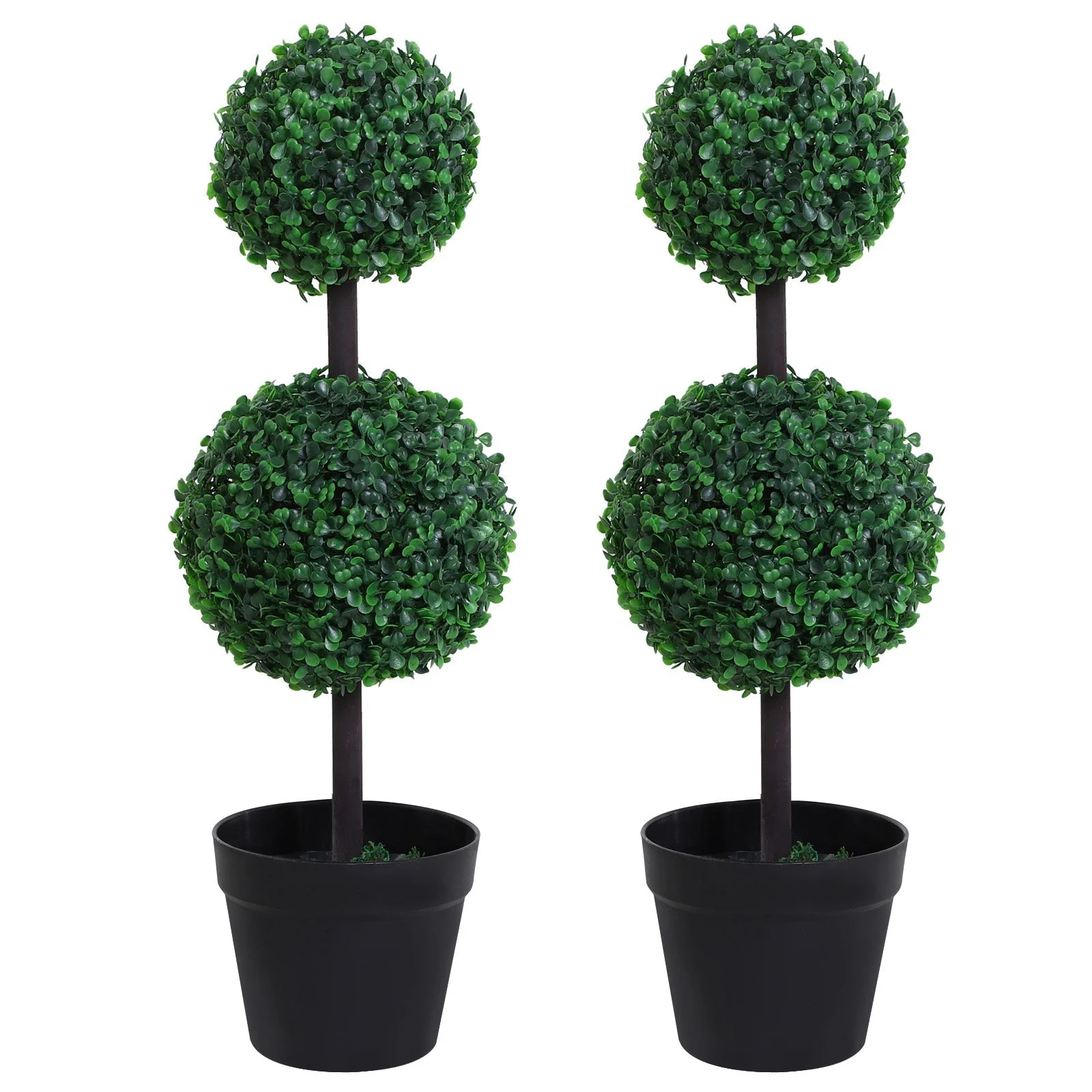 Set of 2 Topiary Tree Plant - Image 2