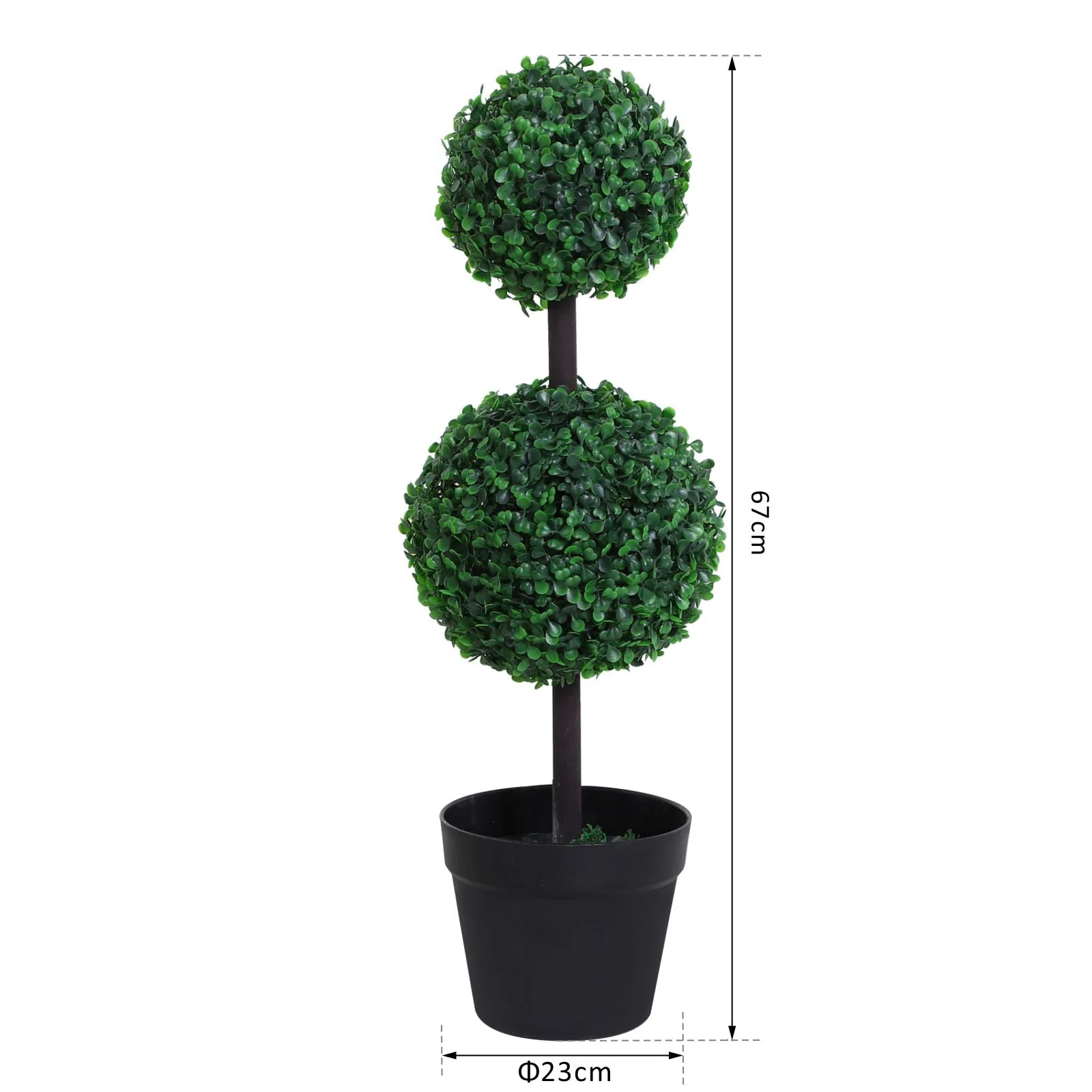 Set of 2 Topiary Tree Plant - Image 3