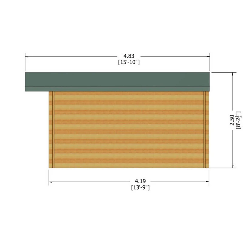 Shire Argyll 11' 9" x 13' 8" Apex Log Cabin - Premium 70mm Cladding Tongue & Groove - Image 8