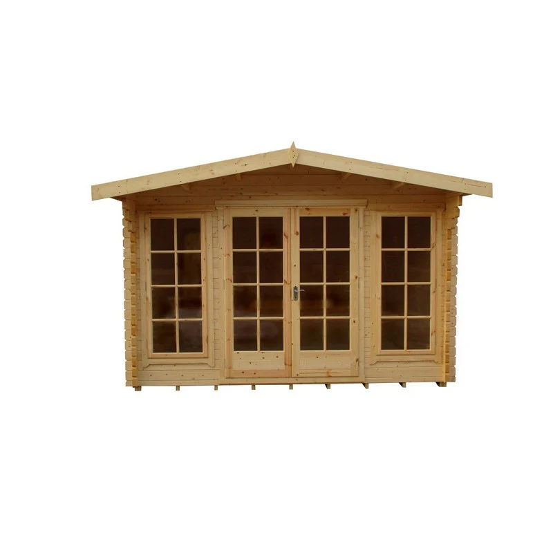 Shire Argyll 11' 9" x 9' 9" Apex Log Cabin - Premium 34mm Cladding Tongue & Groove - Image 4