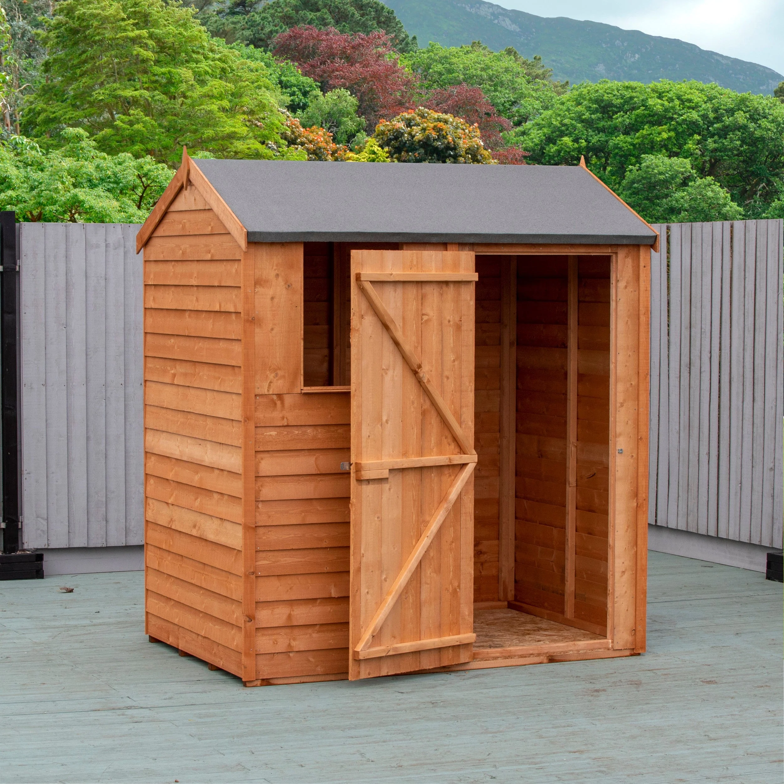 Ashworth 5' 9" x 3' 11" Reverse Apex Shed - Premium Pressure Treated Overlap - Image 8