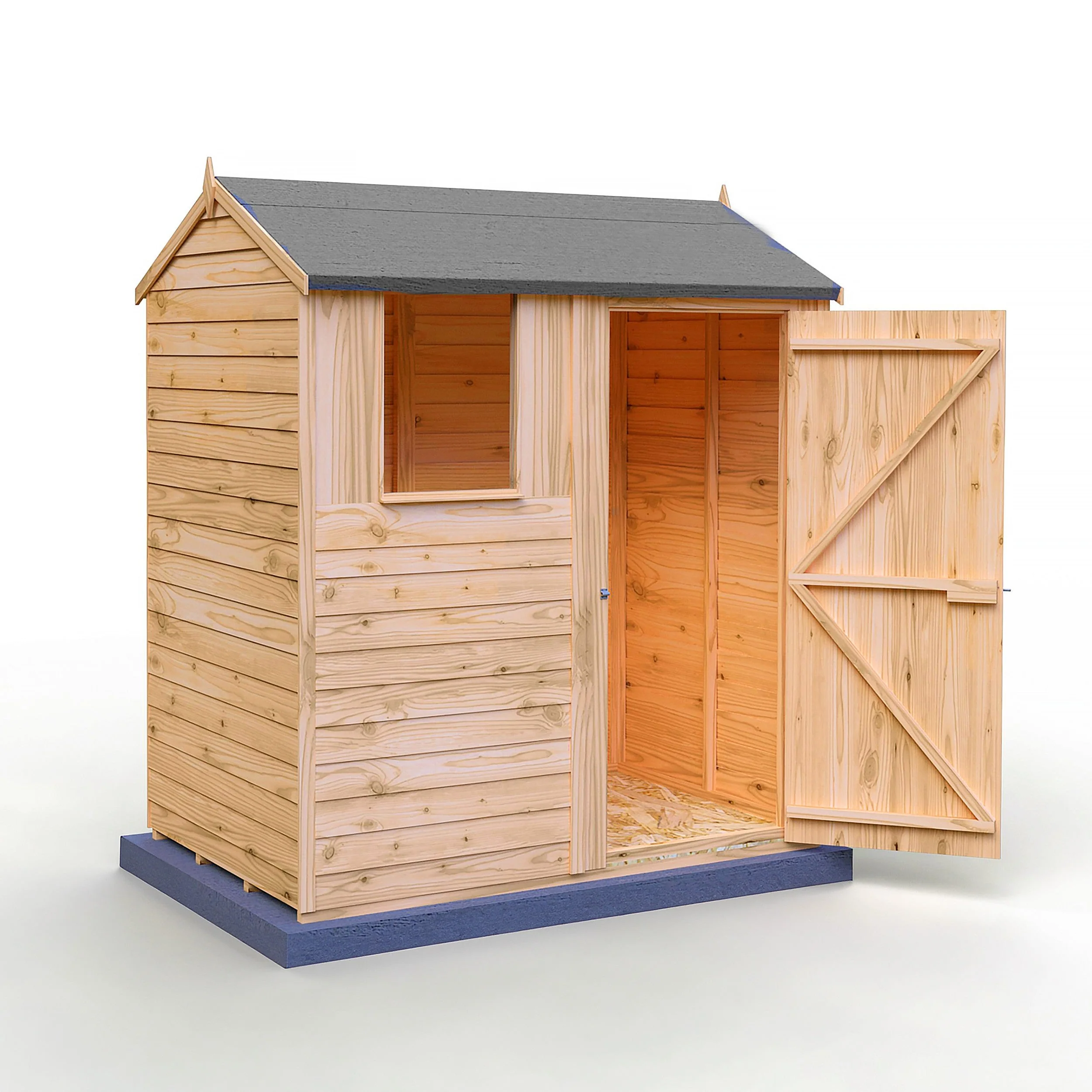 Ashworth 5' 9" x 3' 11" Reverse Apex Shed - Premium Pressure Treated Overlap - Image 9