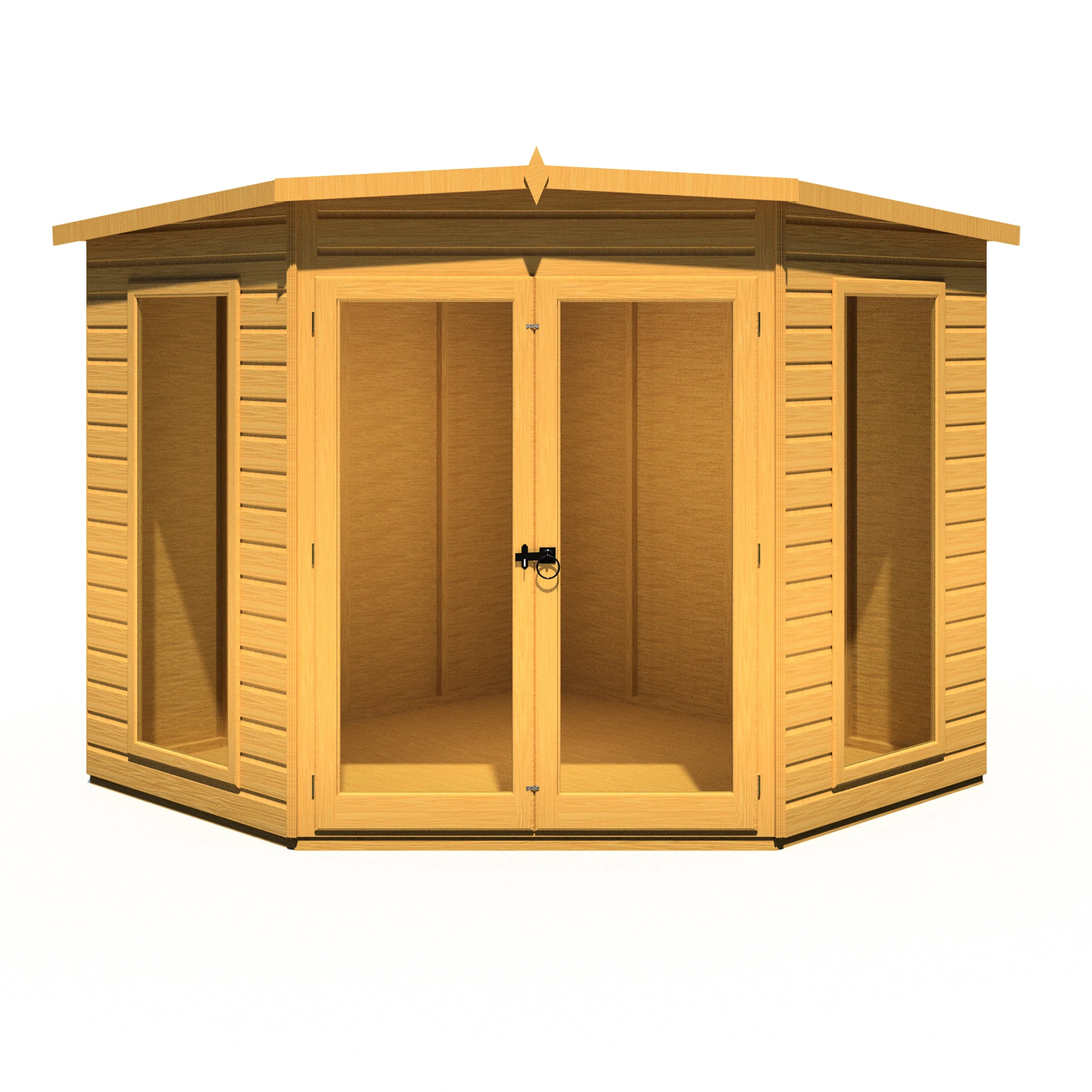 Barclay 7' 1" x 7' 4" Flat Summerhouse - Premium Dip Treated Shiplap - Image 10