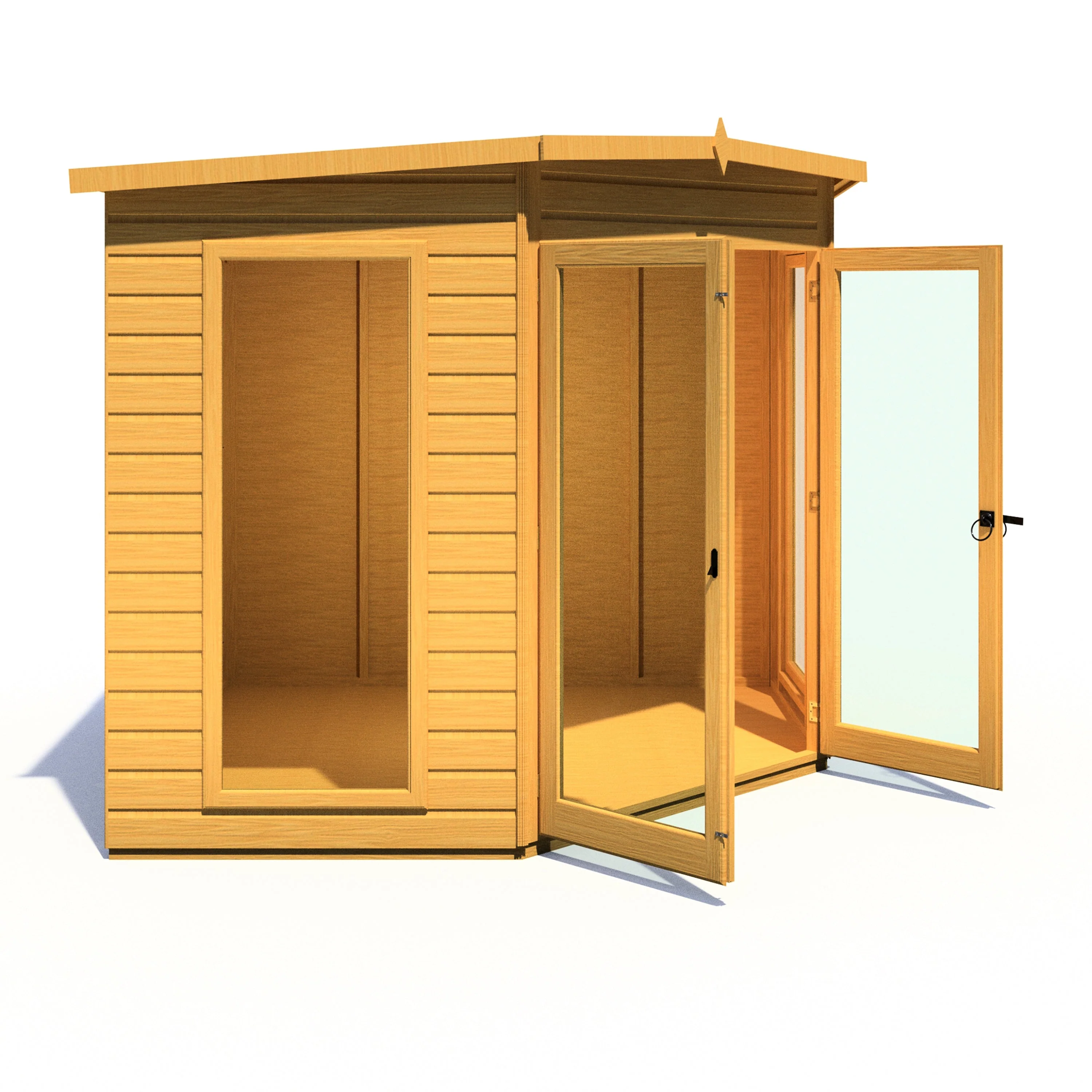 Barclay 7' 1" x 7' 4" Flat Summerhouse - Premium Dip Treated Shiplap - Image 7