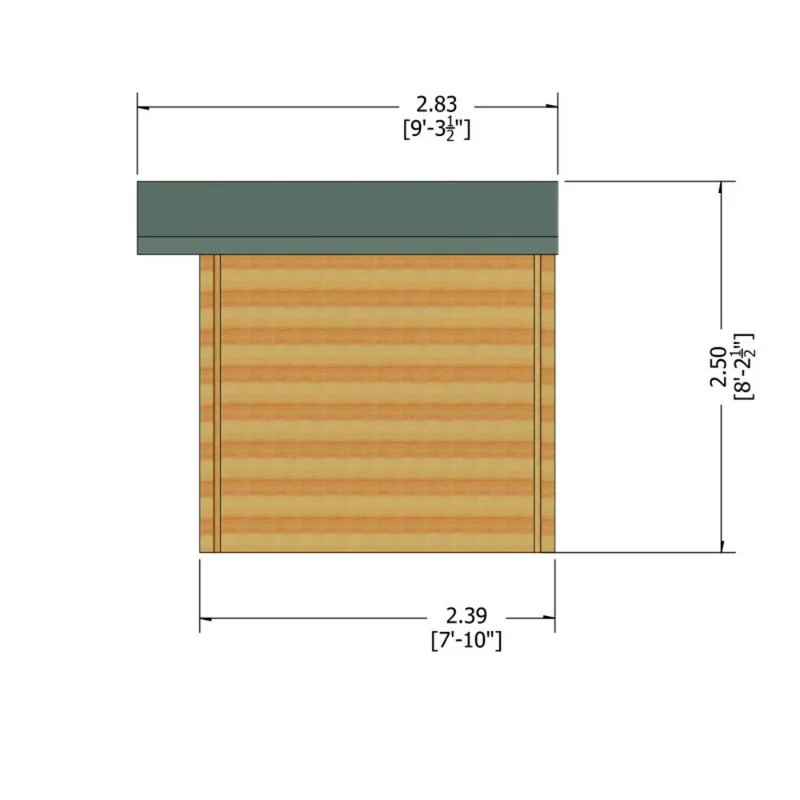 Shire Bucknells 11' 9" x 7' 10" Apex Log Cabin - Premium 34mm Cladding Tongue & Groove - Image 10