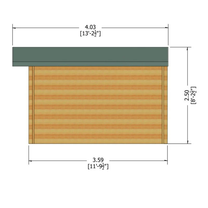 Shire Bucknells 9' 9" x 11' 9" Apex Log Cabin - Premium 34mm Cladding Tongue & Groove - Image 10