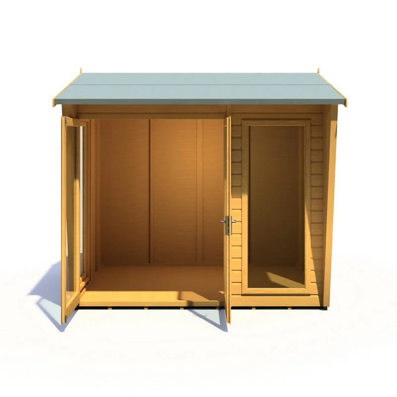 Shire Burghclere 7' 7" x 8' 2" Pent Summerhouse - Premium Dip Treated Shiplap - Image 2