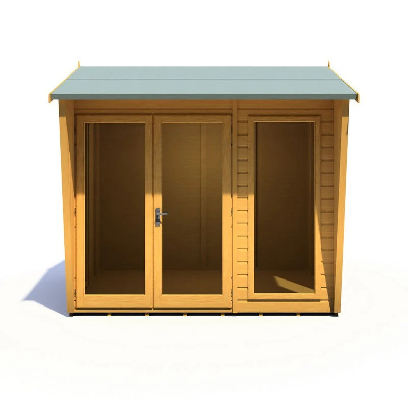 Shire Burghclere 7' 7" x 8' 2" Pent Summerhouse - Premium Dip Treated Shiplap - Image 3