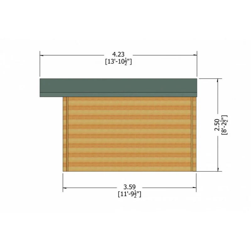 Shire Clipstone 11' 9" x 11' 9" Apex Log Cabin - Premium 70mm Cladding Tongue & Groove - Image 7