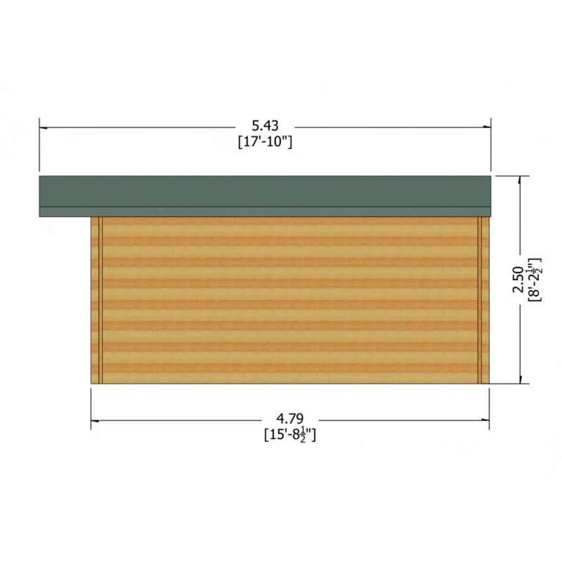 Shire Clipstone 13' 8" x 15' 8" Apex Log Cabin - Premium 28mm Cladding Tongue & Groove - Image 8
