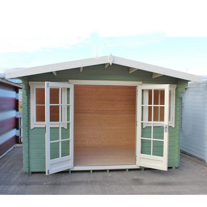 Shire Clipstone 15' 6" x 13' 8" Apex Log Cabin - Premium 70mm Cladding Tongue & Groove - Image 2