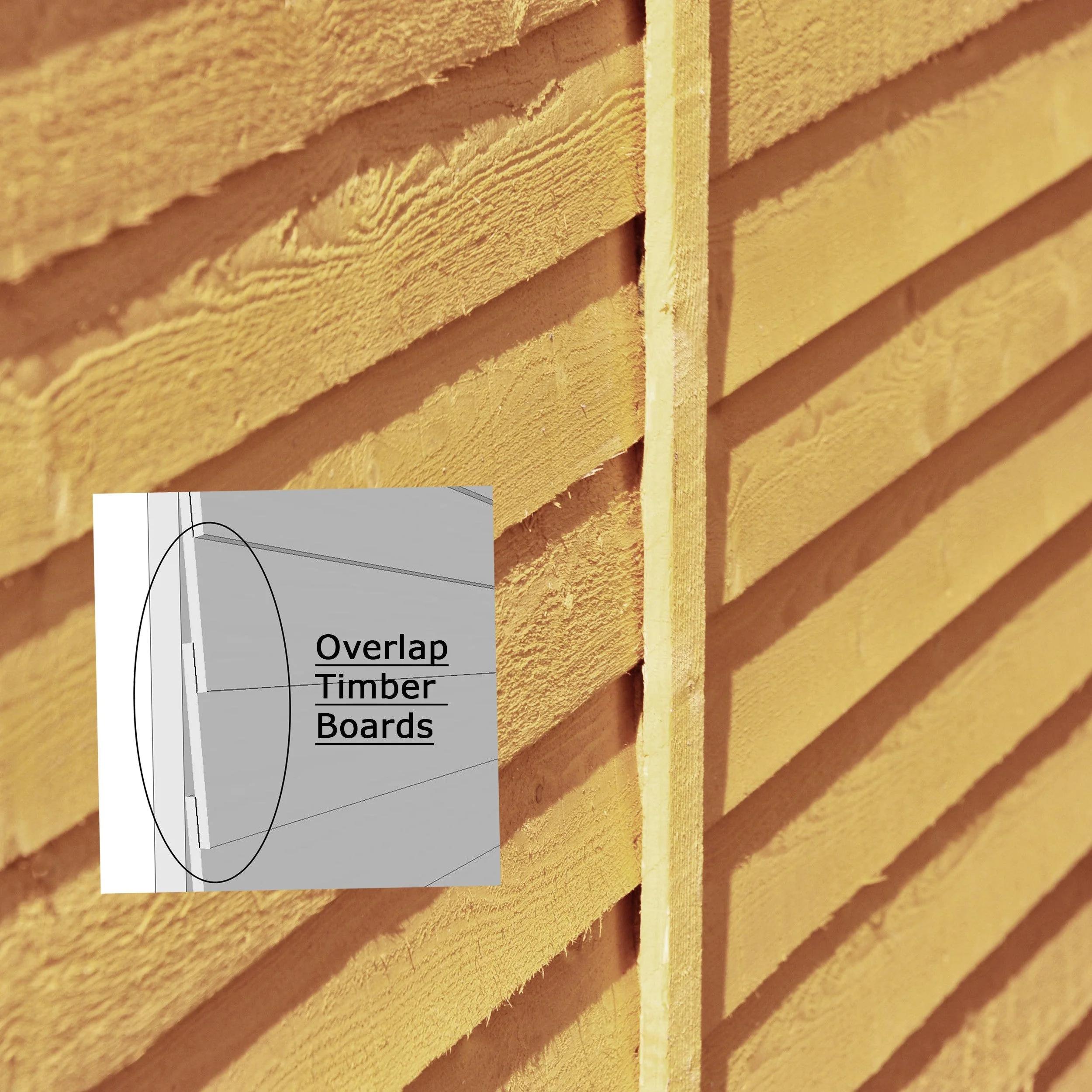 Cromer 5' 9" x 7' 10" Apex Shed - Premium 6mm Cladding Overlap - Image 9